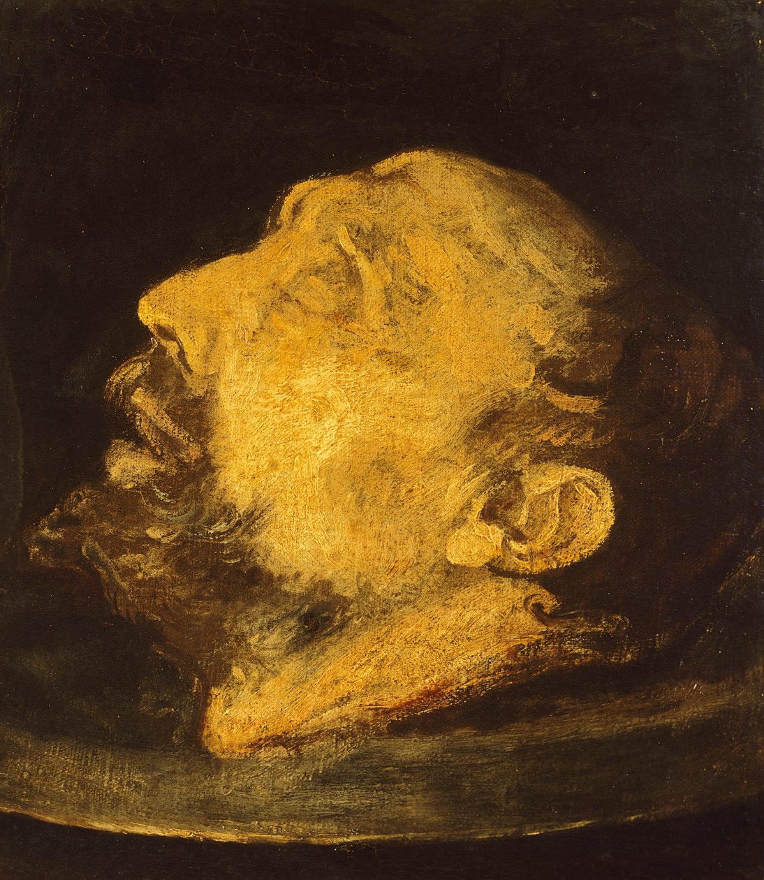 La cabeza de San Juan Bautista en una meseta de Giovanni Battista (1567 1633) Crespi