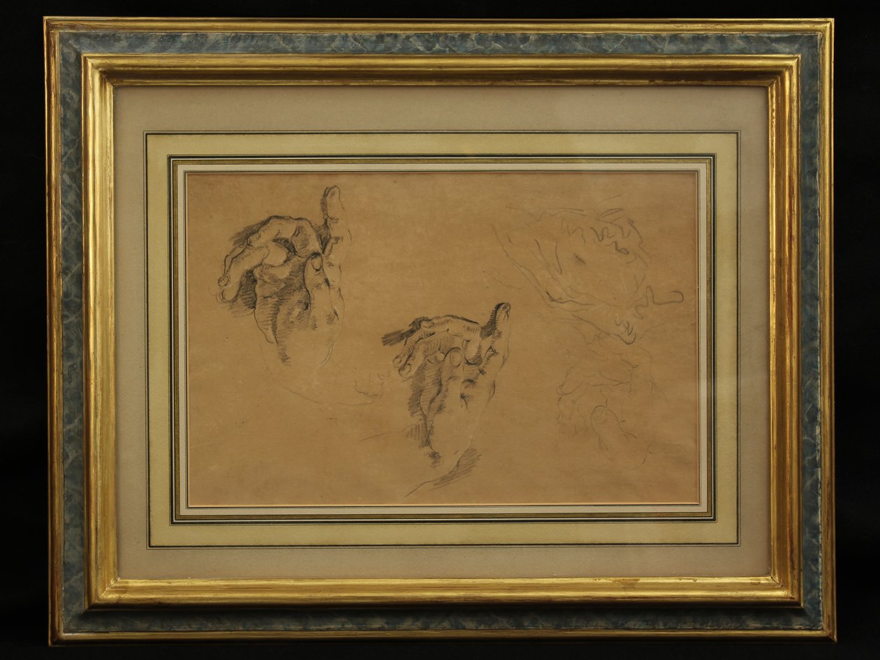 Estudio de manos de Giovanni Battista Tiepolo