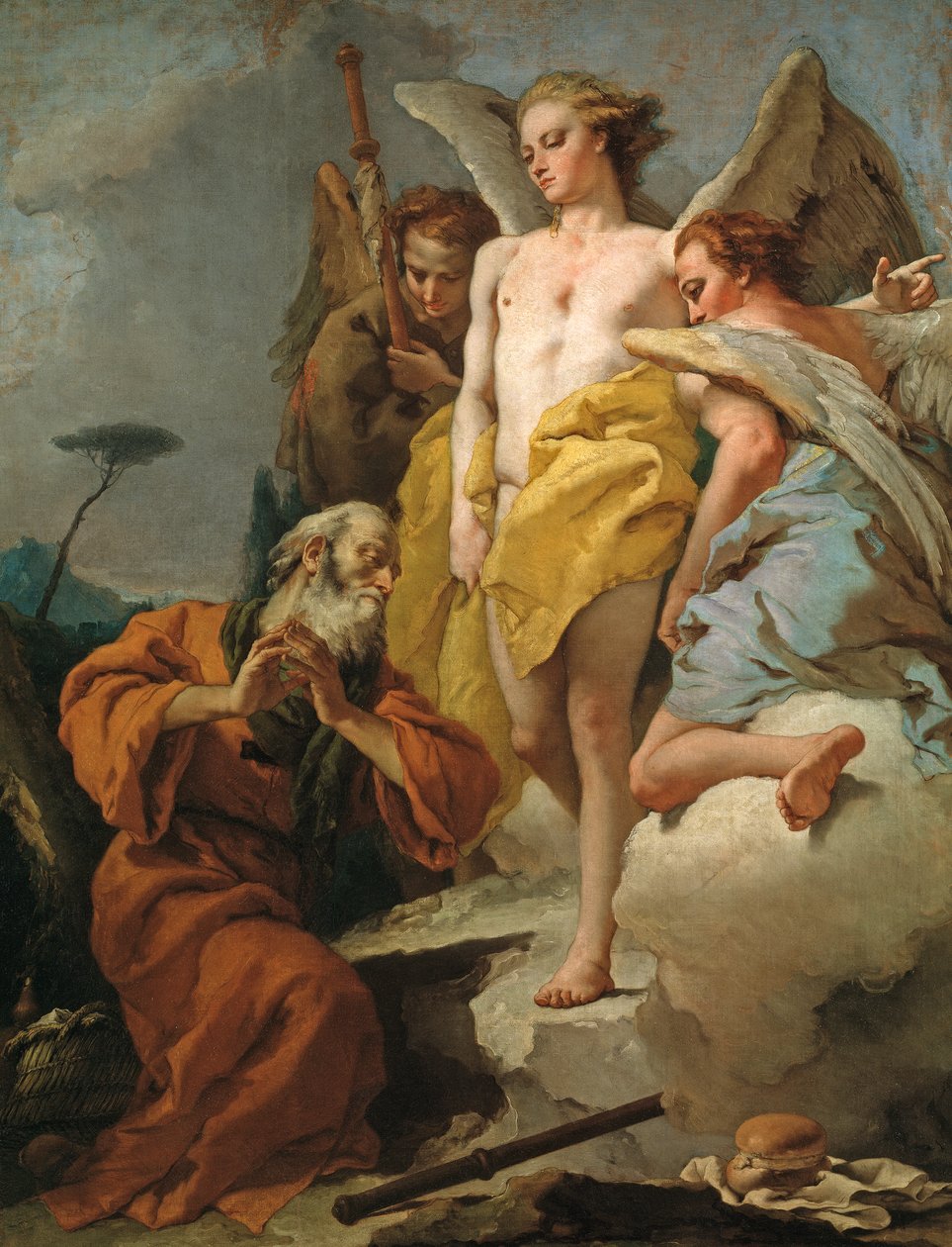 Abraham y los Tres Ángeles, c.1770 de Giovanni Battista Tiepolo