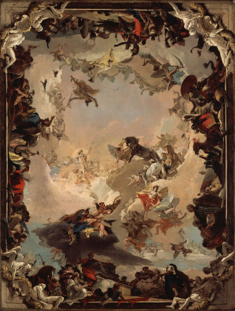Alegoría de los Planetas y Continentes de Giovanni Battista Tiepolo