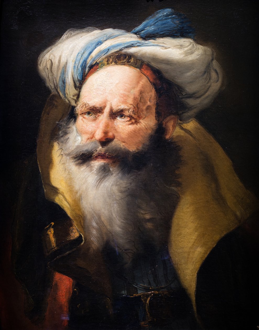 Cabeza de anciano, hacia 1752 (Óleo sobre lienzo) de Giovanni Battista (1696 1770) Tiepolo