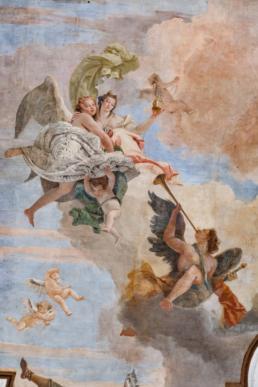 La luz de la inteligencia vence a la oscuridad de la ignorancia (detalle) de Giovanni Battista Tiepolo