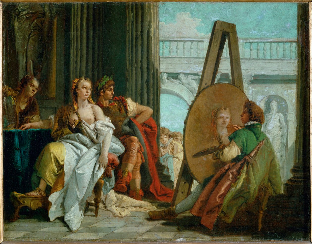 El pintor Apeles, Alejandro Magno y Campaspe ... de Giovanni Battista (1696 1770) Tiepolo