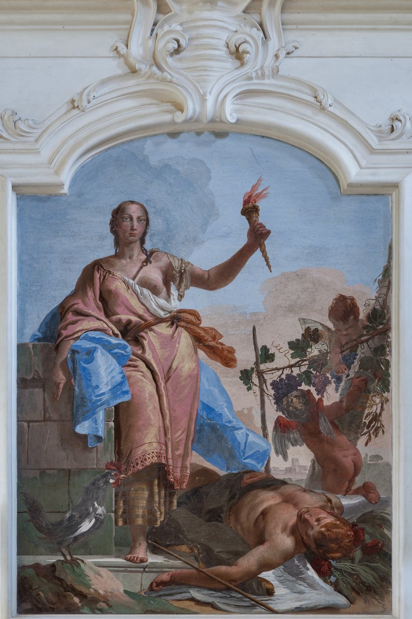 La vigilancia triunfa sobre el sueño de Giovanni Battista Tiepolo