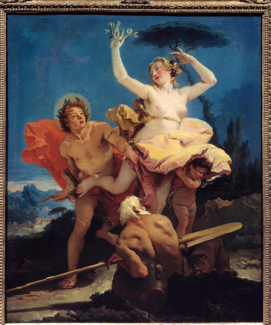 Apolo y Dafne de Giovanni Battista Tiepolo