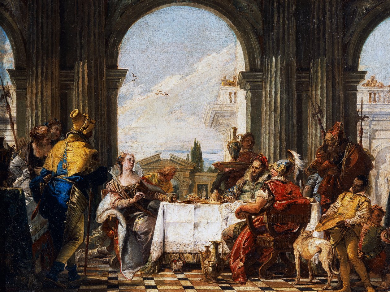 Banquete de Cleopatra de Giovanni Battista Tiepolo