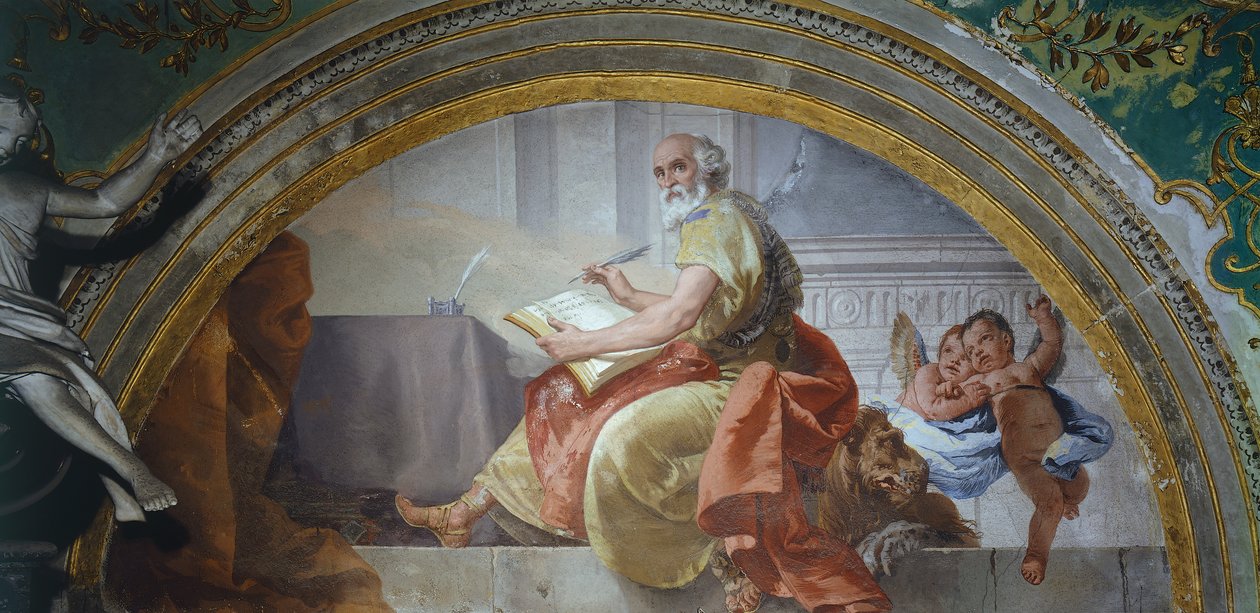 Italia, Bérgamo, Capilla Colleoni, San Marcos Evangelista de Giovanni Battista Tiepolo