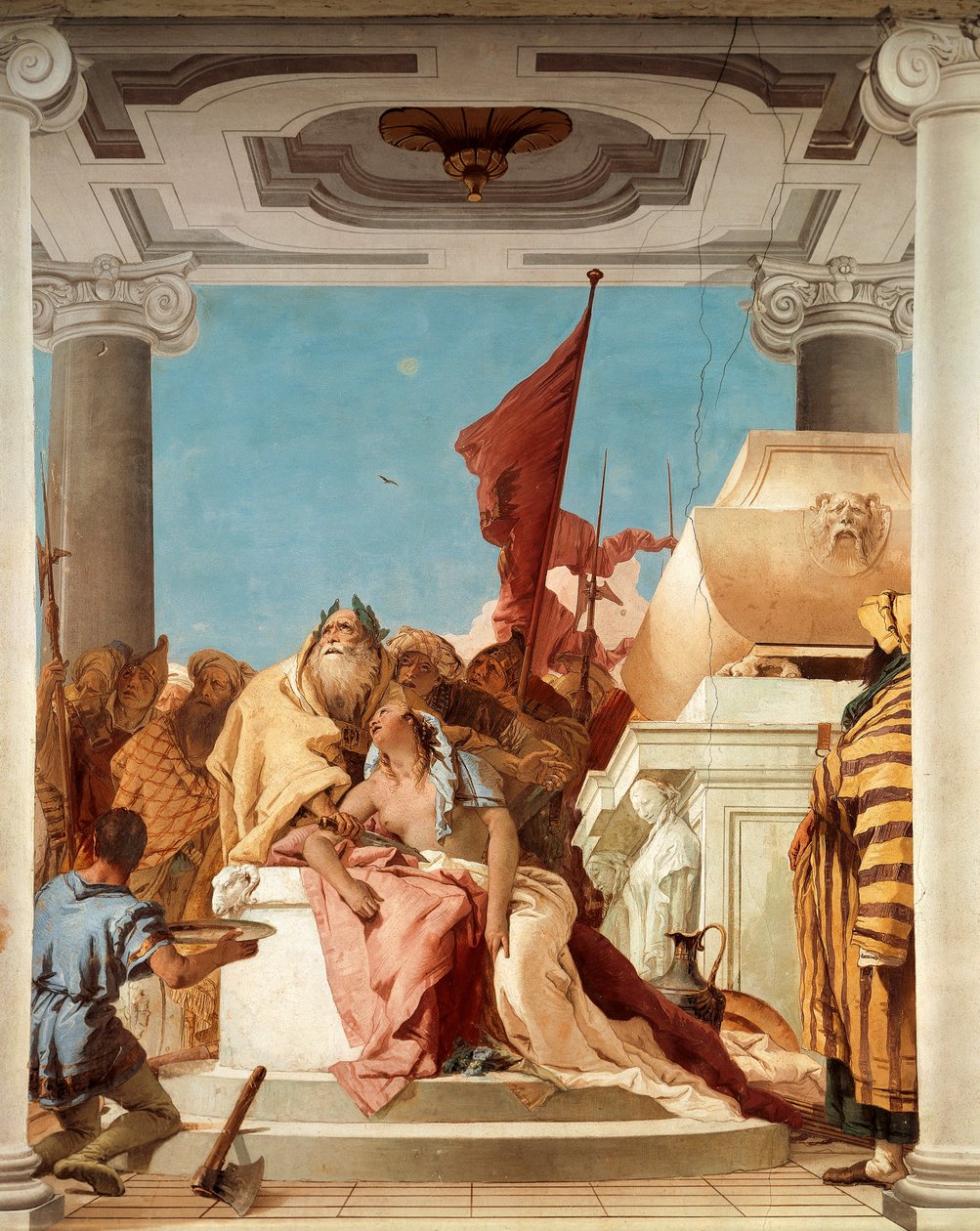 El sacrificio de Ifigenia (detalle) de Giovanni Battista Tiepolo