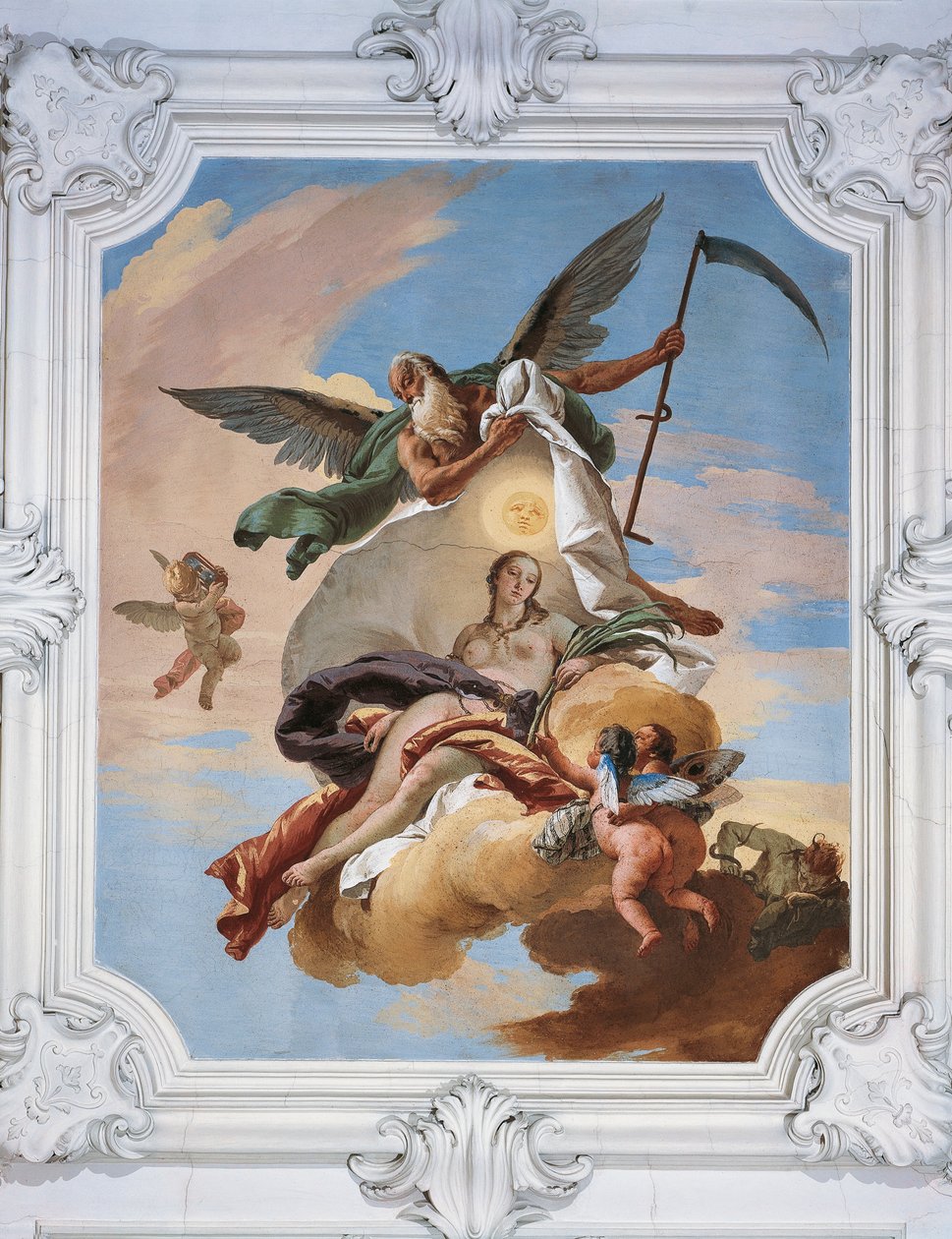 El Tiempo cazando la Envidia y descubriendo la Verdad de Giovanni Battista Tiepolo