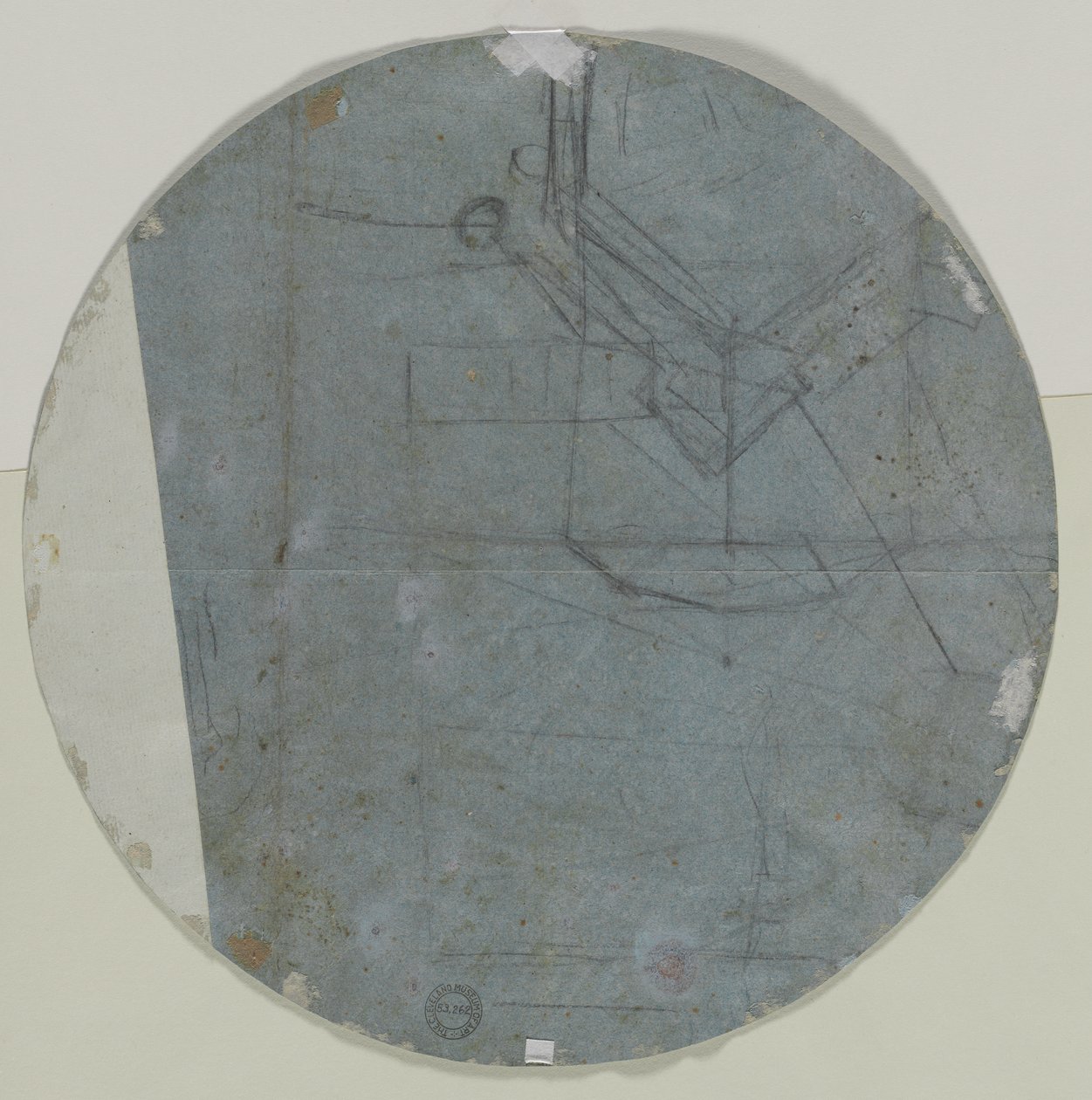 Boceto Arquitectónico(?) (verso) de Giovanni Battista Benaschi