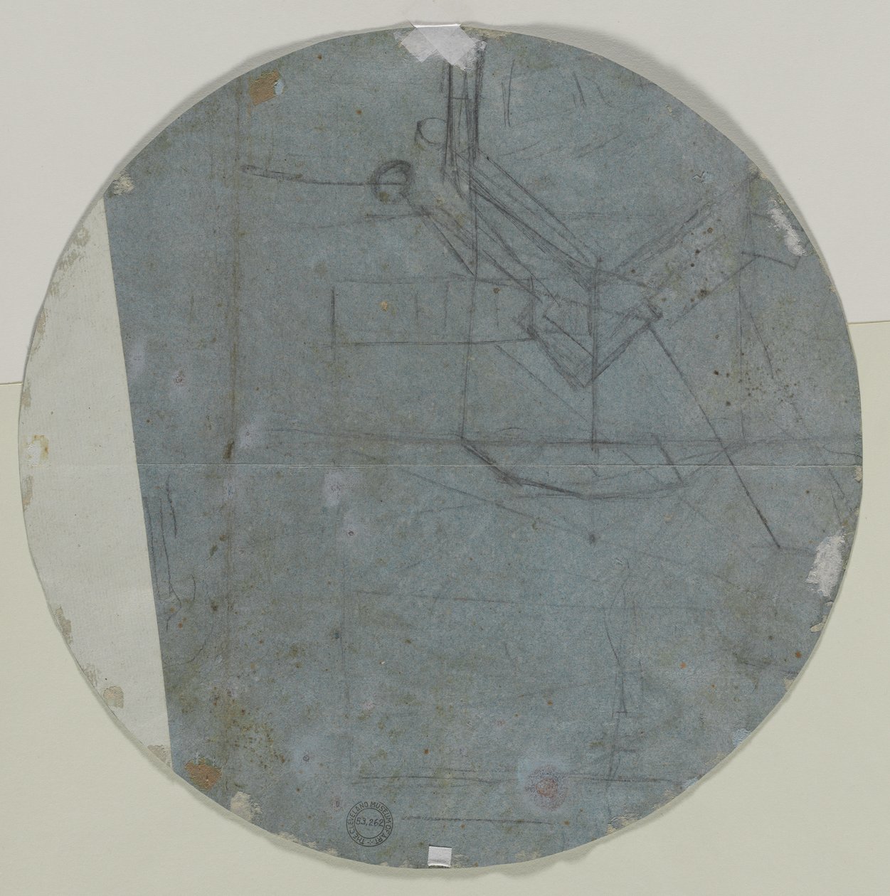 Boceto arquitectónico verso de Giovanni Battista Benaschi