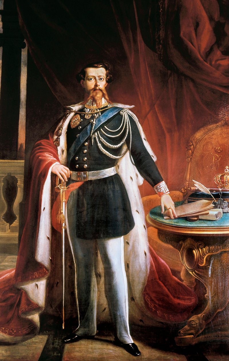 "Retrato de Víctor Manuel (Victor-Emmanuel o Vittorio Emanuele) II (1820-1878) de Giovanni Battista Biscarra