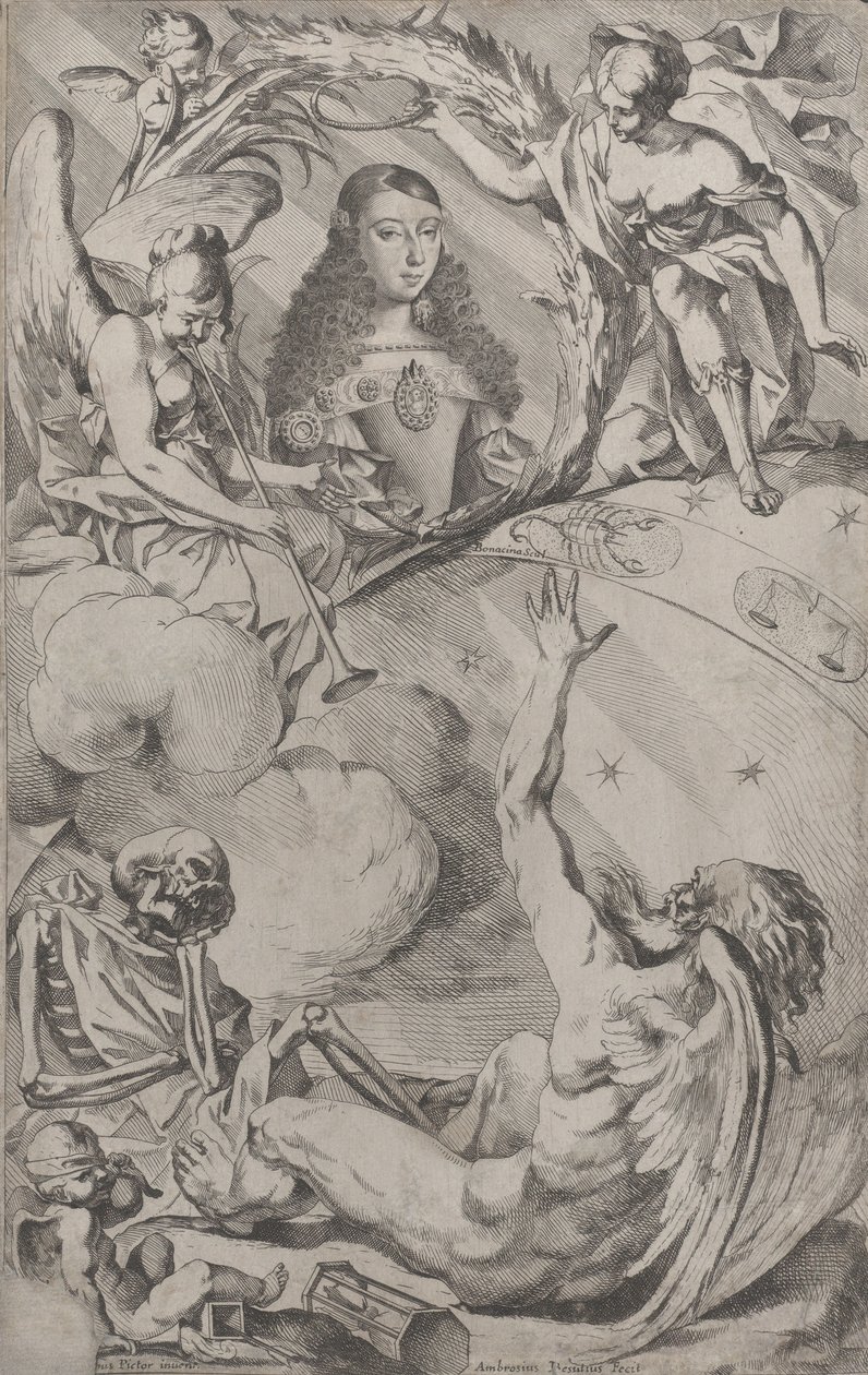 Retrato de María Luisa de Orleans 1662-1689, esposa de Carlos II de España de Giovanni Battista Bonacina