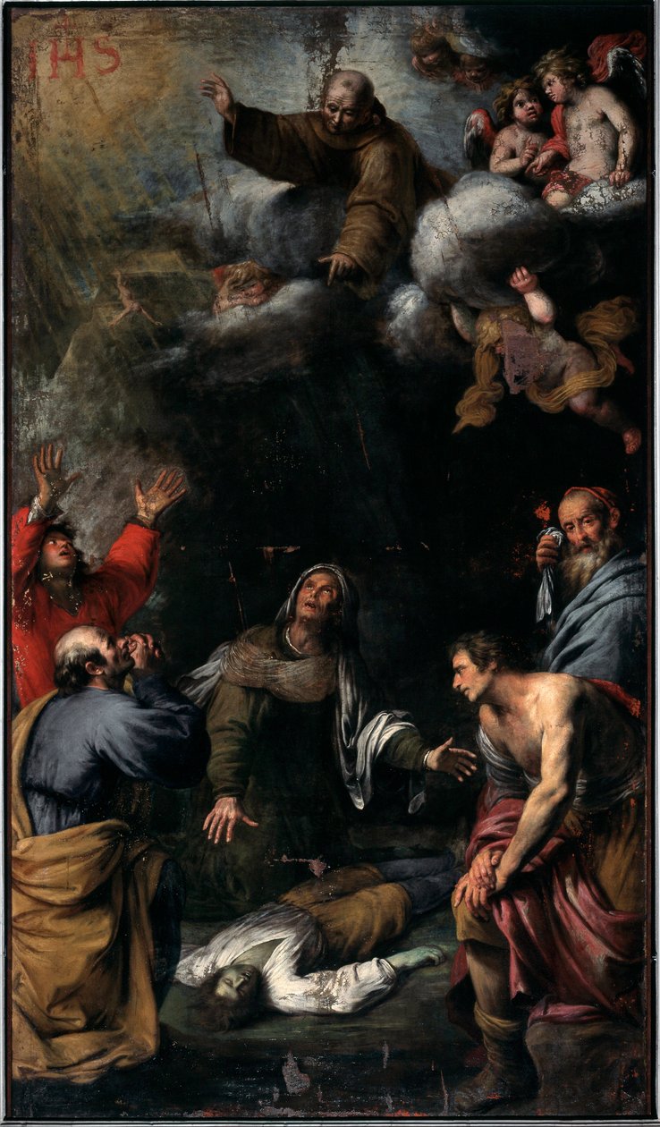 Milagro de San Bernardino de Siena de Giovanni Battista Carlone