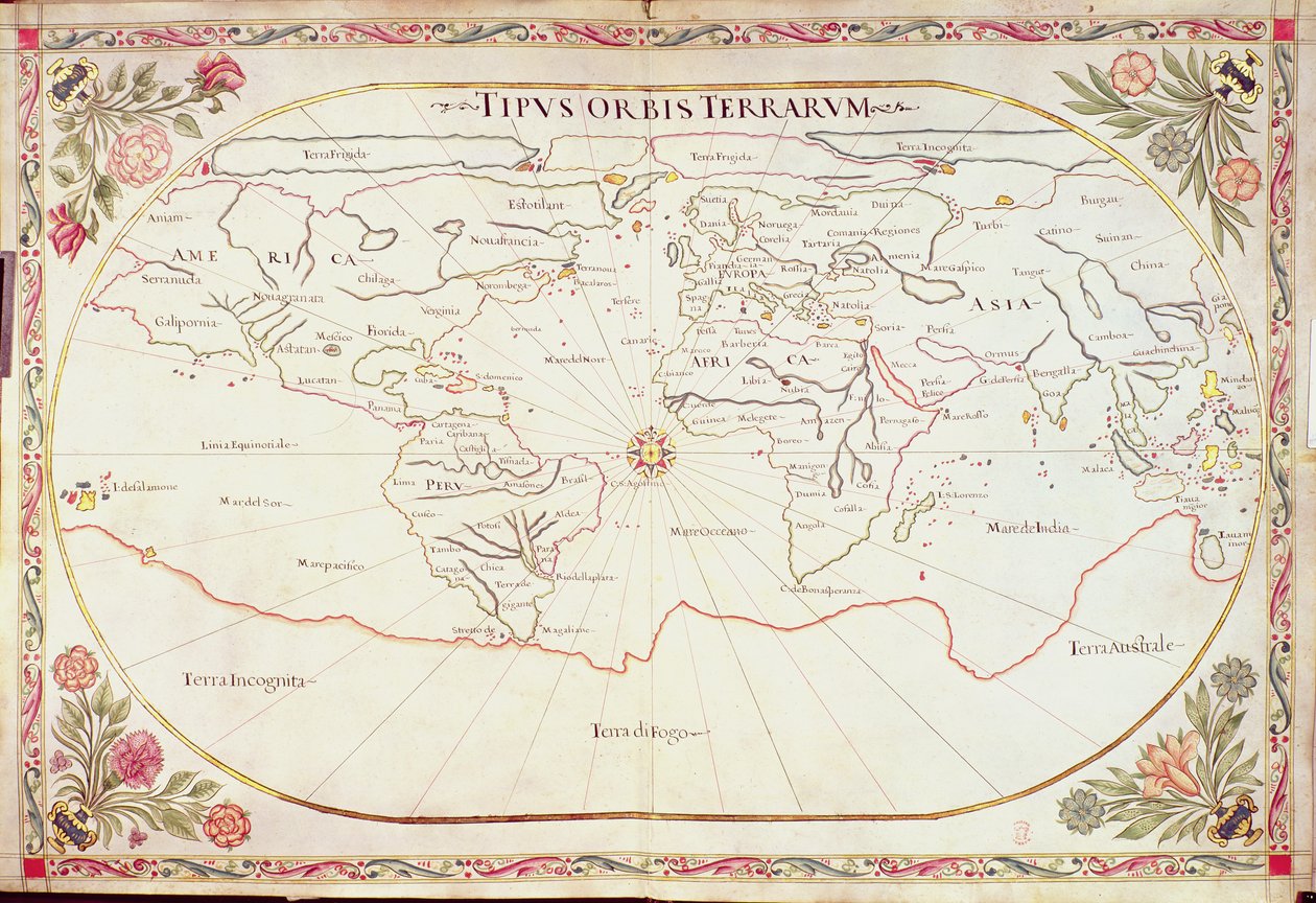 Ms adicional 11765: mapa del mundo de Giovanni Battista Cavallini