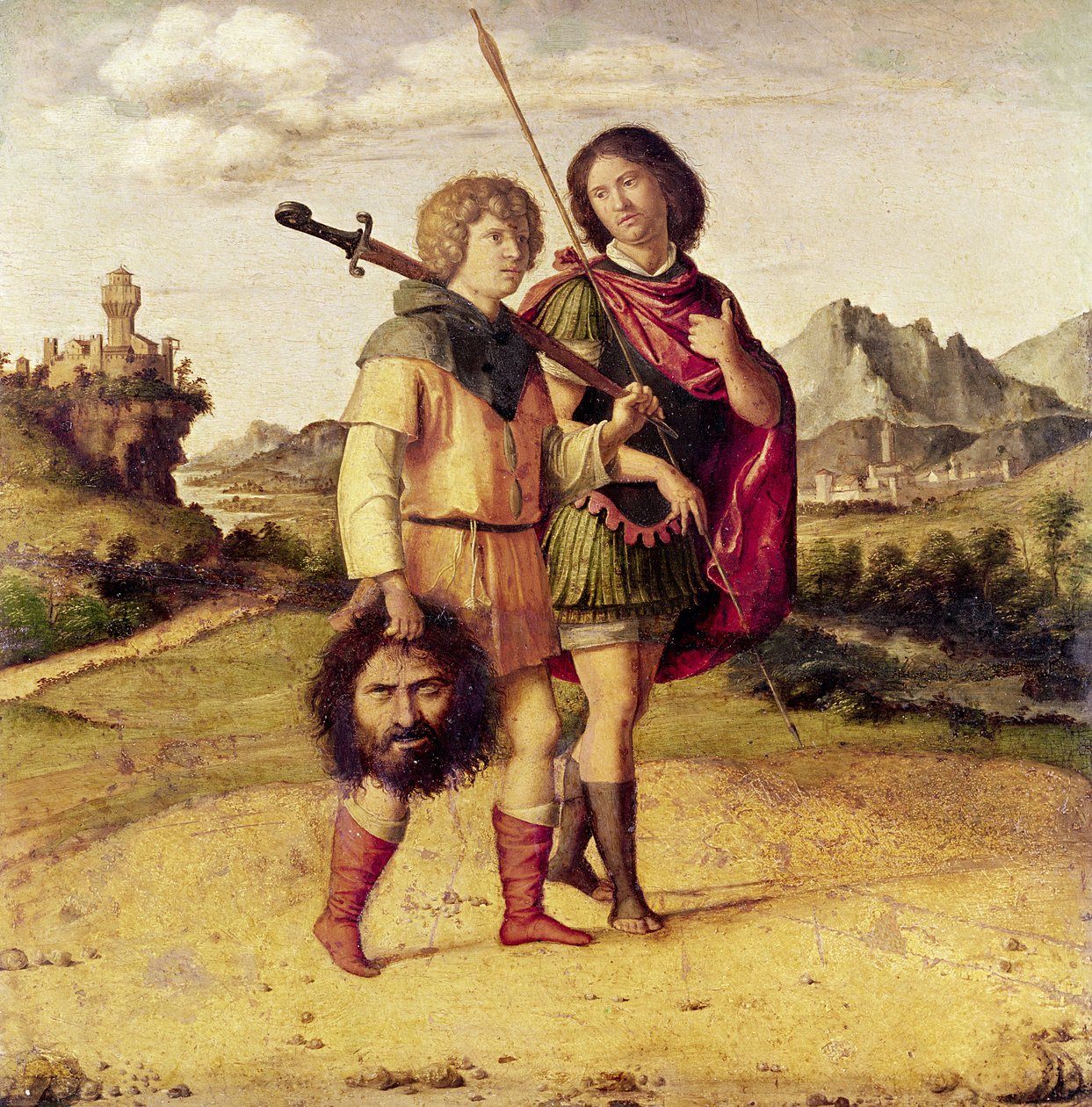 David y Jonatán, c.1505-10 (óleo sobre madera) de Giovanni Battista Cima da Conegliano
