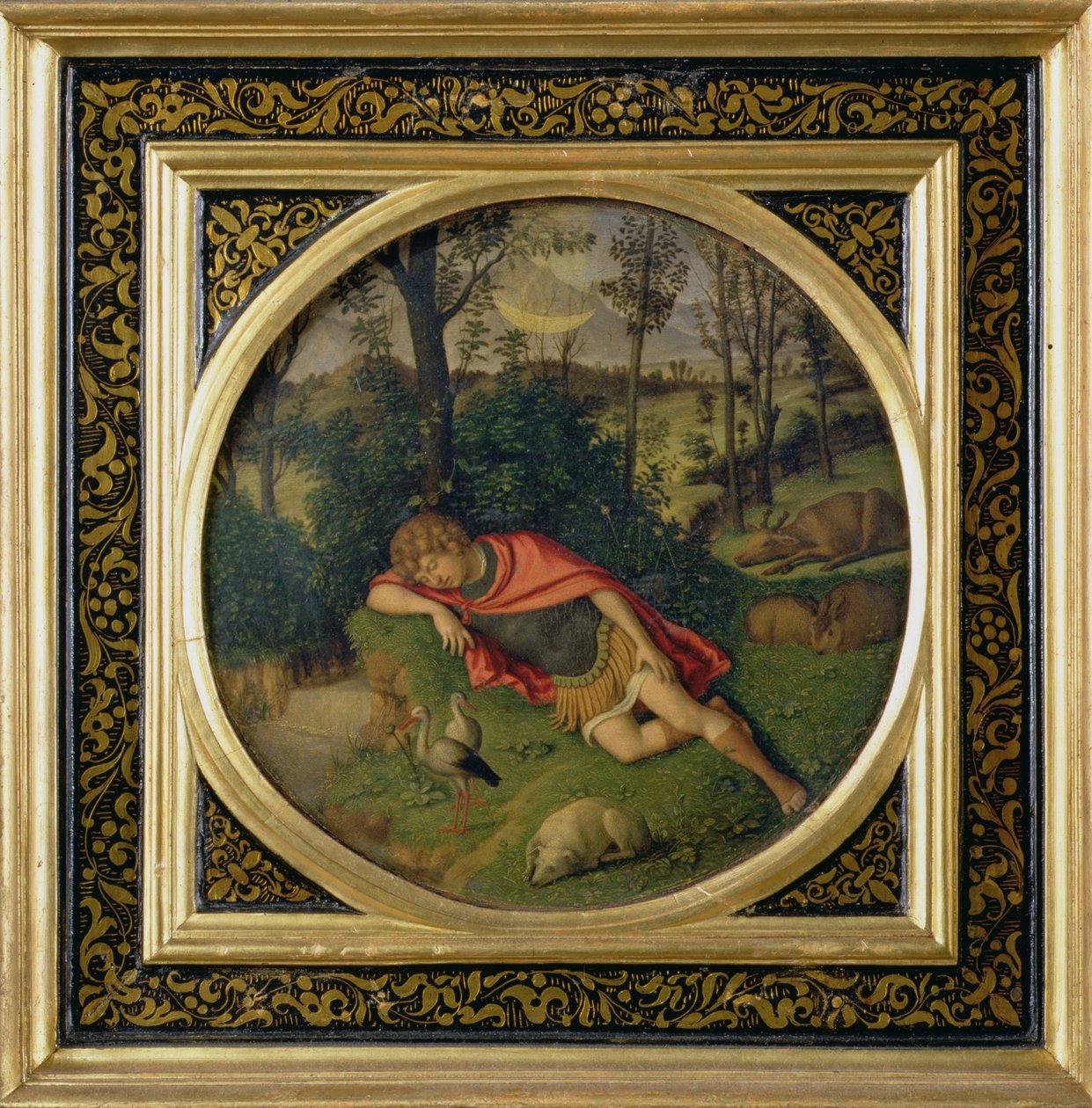 Endimión durmiendo de Giovanni Battista Cima da Conegliano