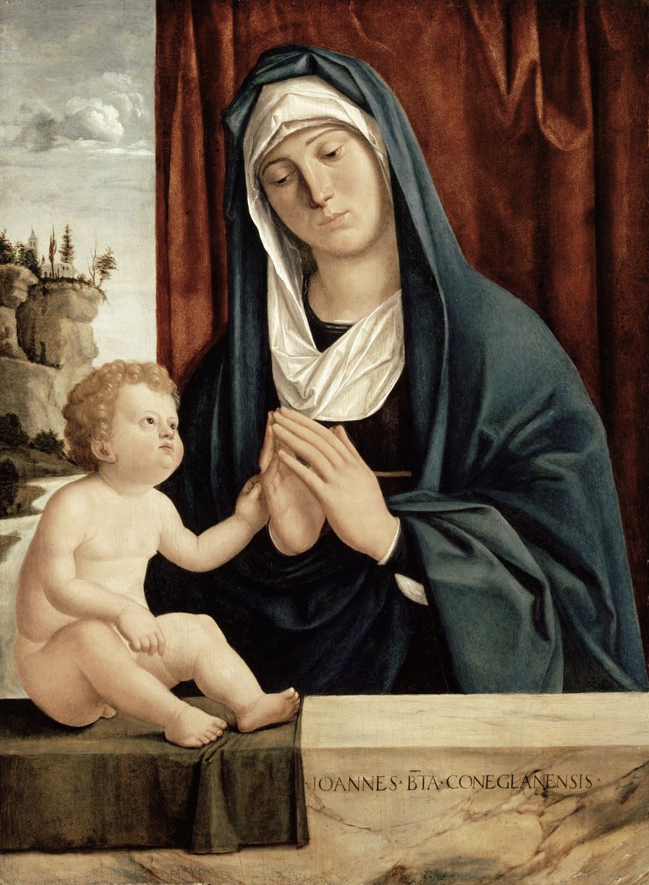 Madonna y Niño, finales del siglo XV a principios del siglo XVI de Giovanni Battista Cima da Conegliano