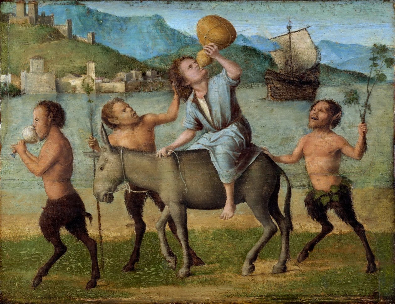 Sileno y los sátiros de Giovanni Battista Cima da Conegliano