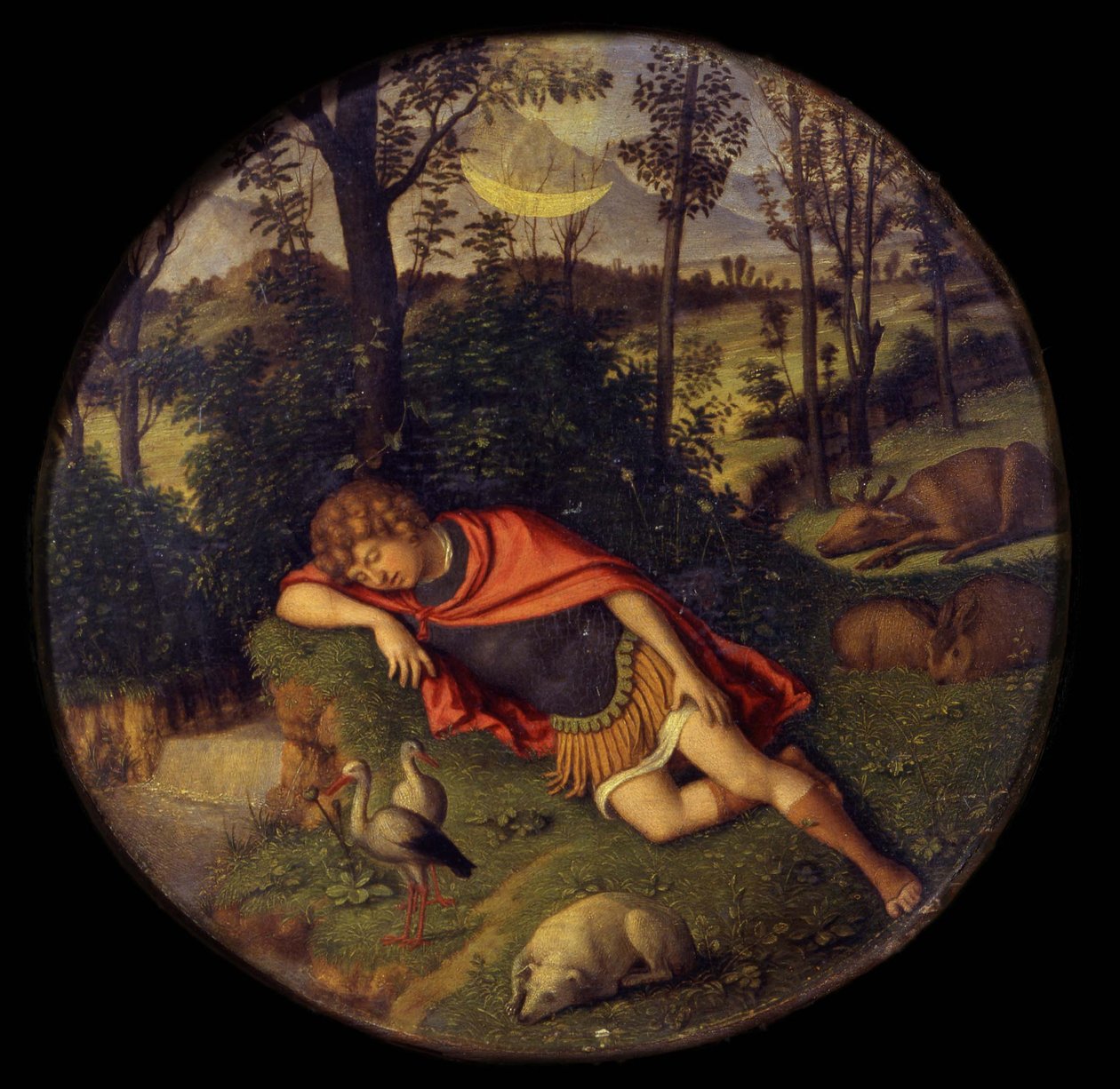 Endimión durmiente, 1505-1508 de Giovanni Battista Cima da Conegliano