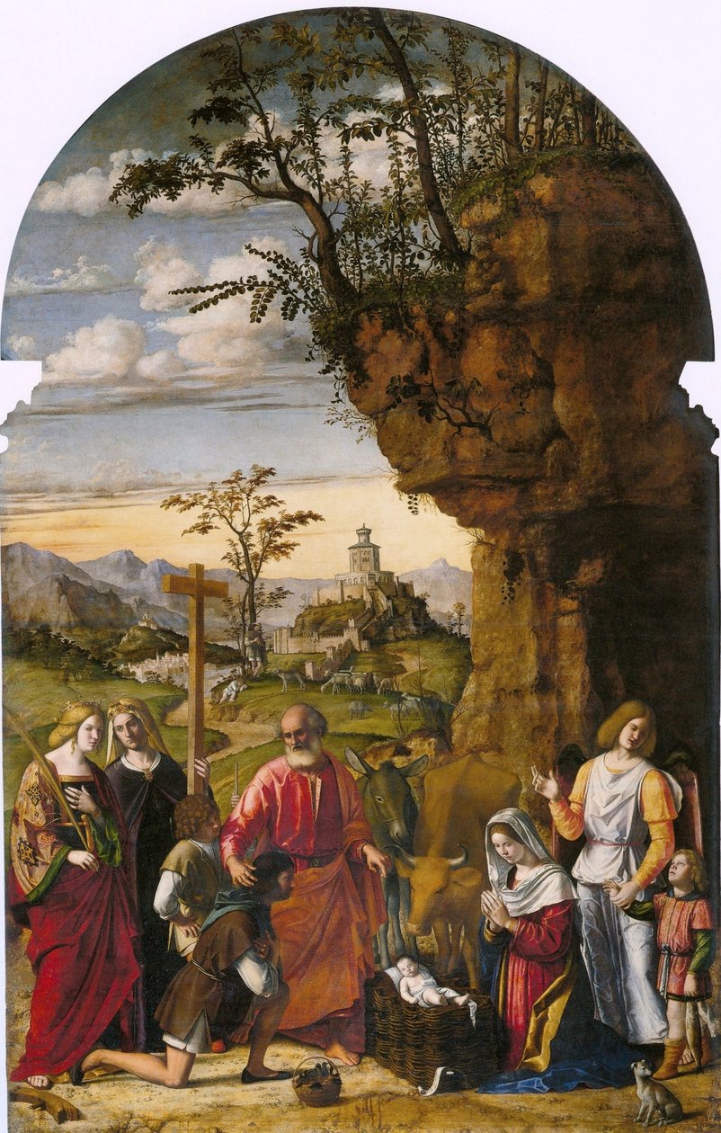 Adoración de los pastores de Giovanni Battista Cima da Conegliano