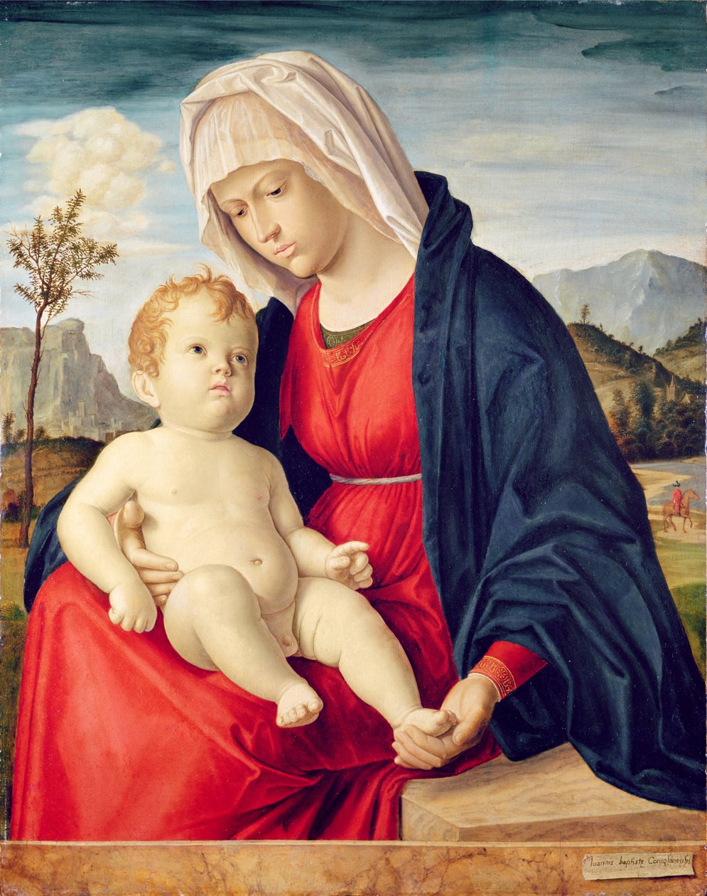 Virgen con el Niño (óleo sobre tabla) de Giovanni Battista Cima da Conegliano
