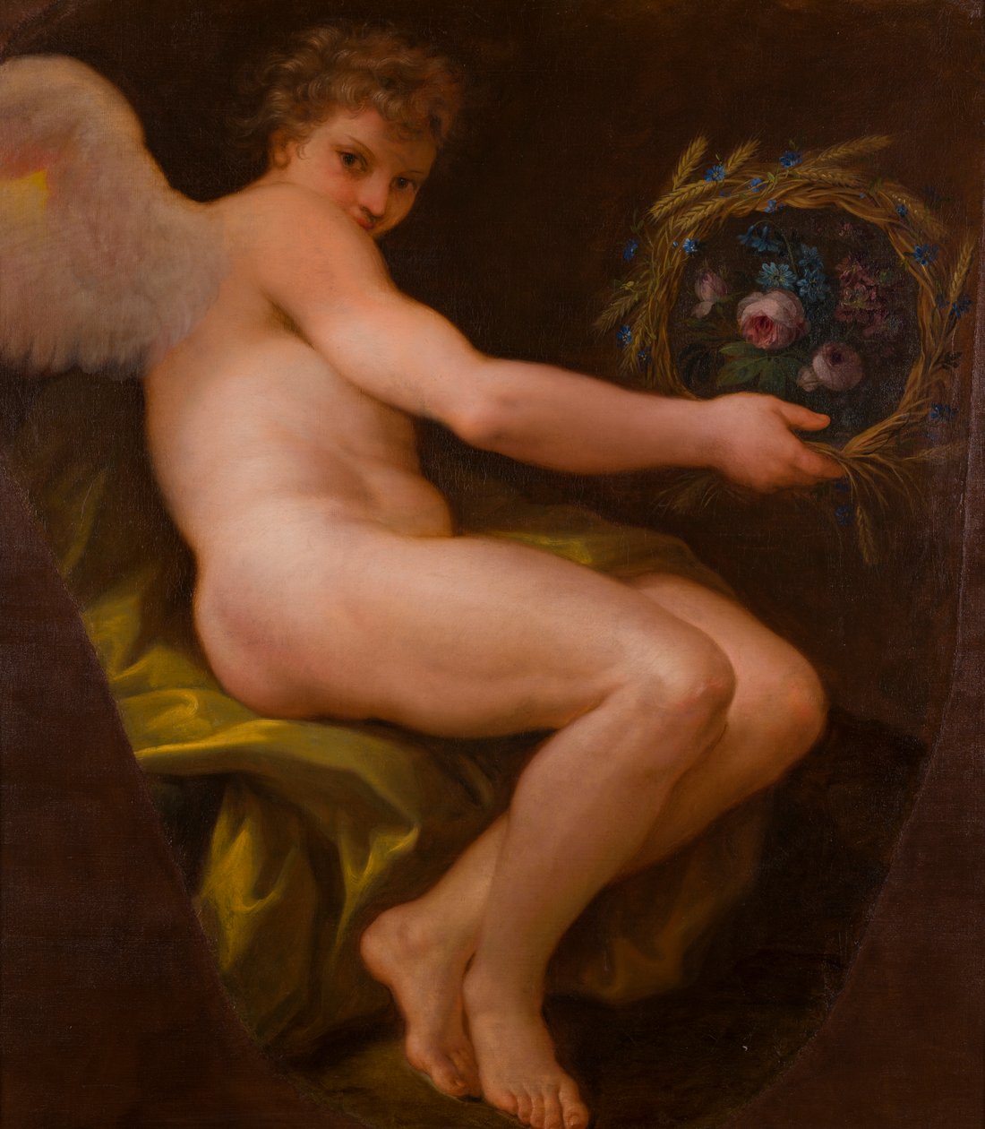 Uno de los pares de cuadros alegóricos : La paz y la abundancia, c.1747-85 (óleo sobre lienzo) de Giovanni Battista Cipriani