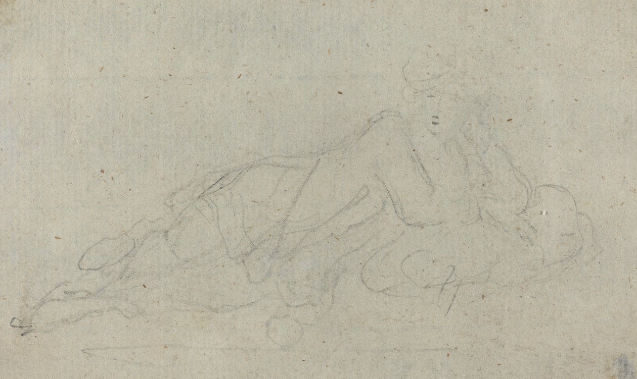 Mujer reclinada (verso) de Giovanni Battista Cipriani