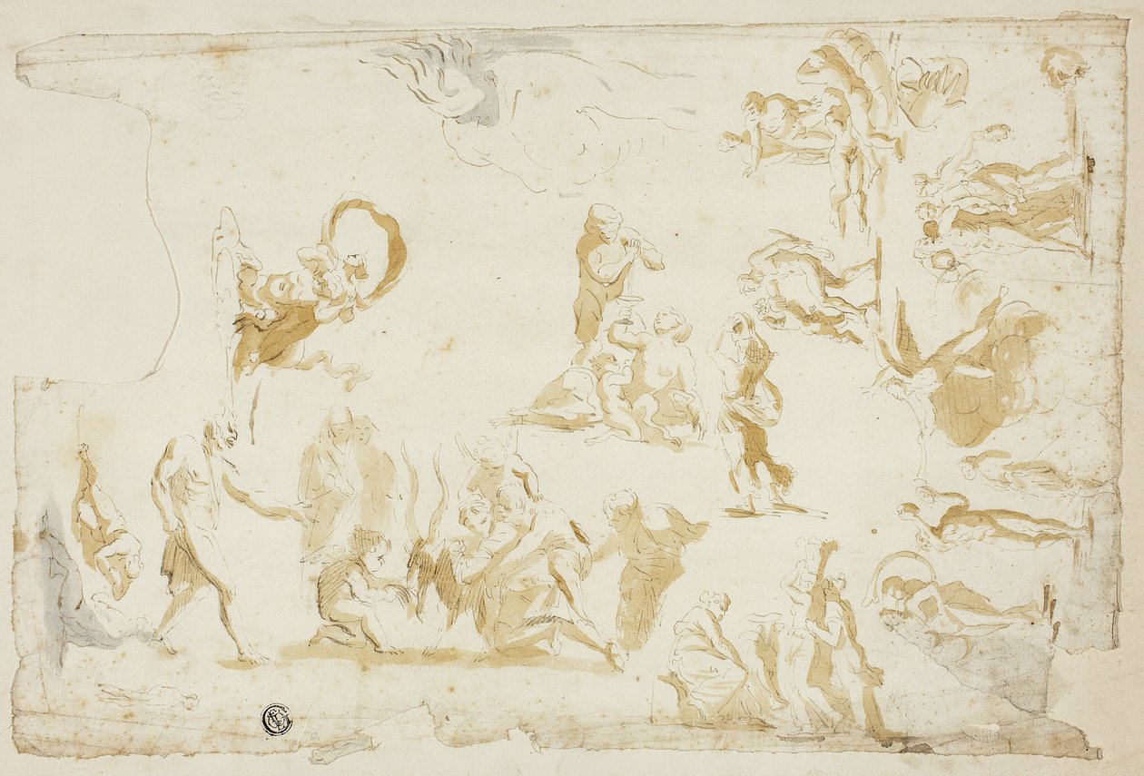 Esbozos de temas mitológicos de Giovanni Battista Cipriani