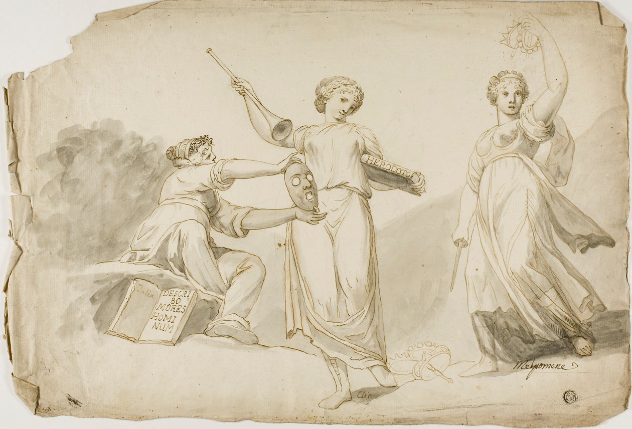 Thalia, Clio y Melpomene de Giovanni Battista Cipriani
