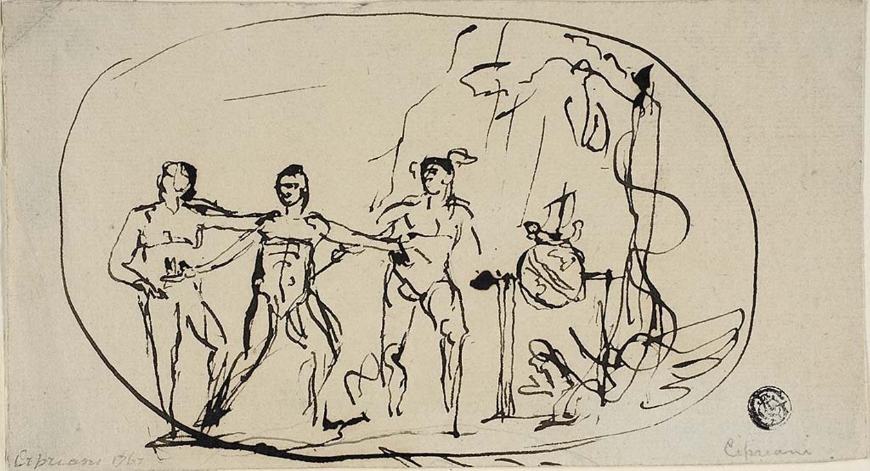 Tres Figuras de Giovanni Battista Cipriani