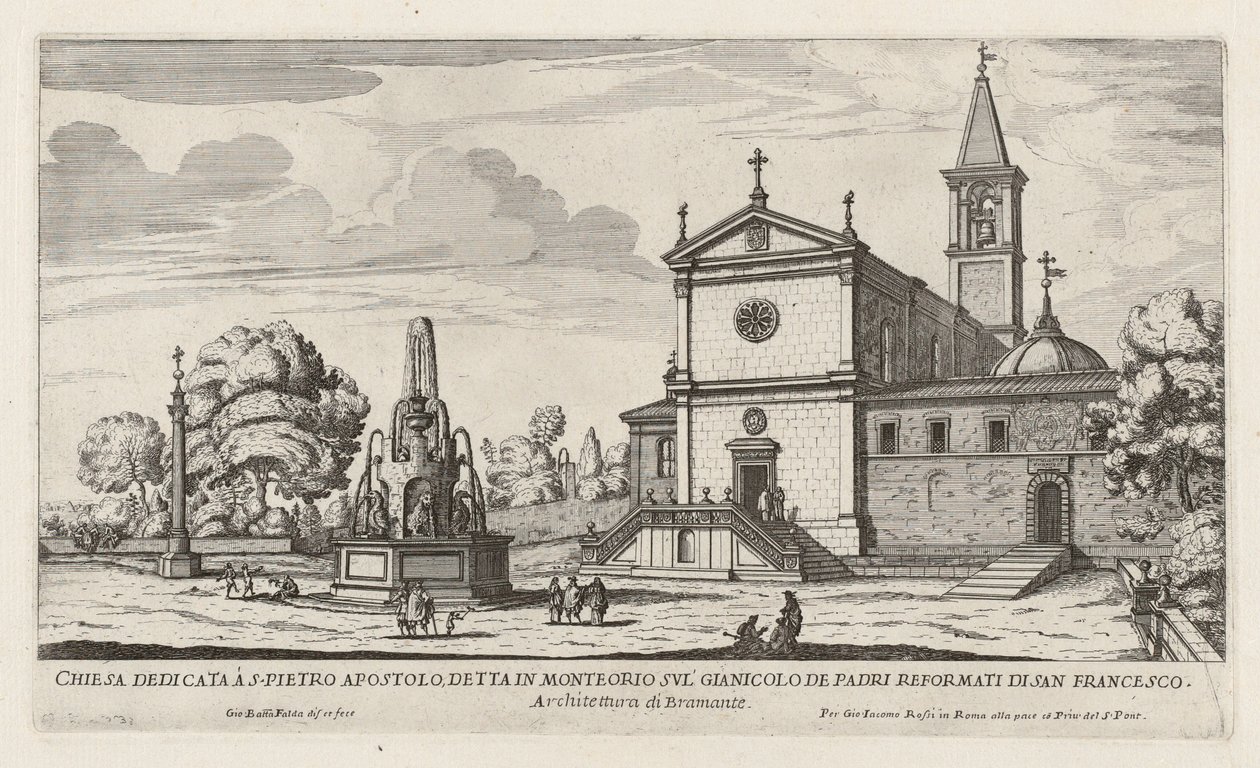 Iglesia dedicada a S. Pietro Apostolo (Iglesia de San Pietro in Montorio) de Giovanni Battista Falda