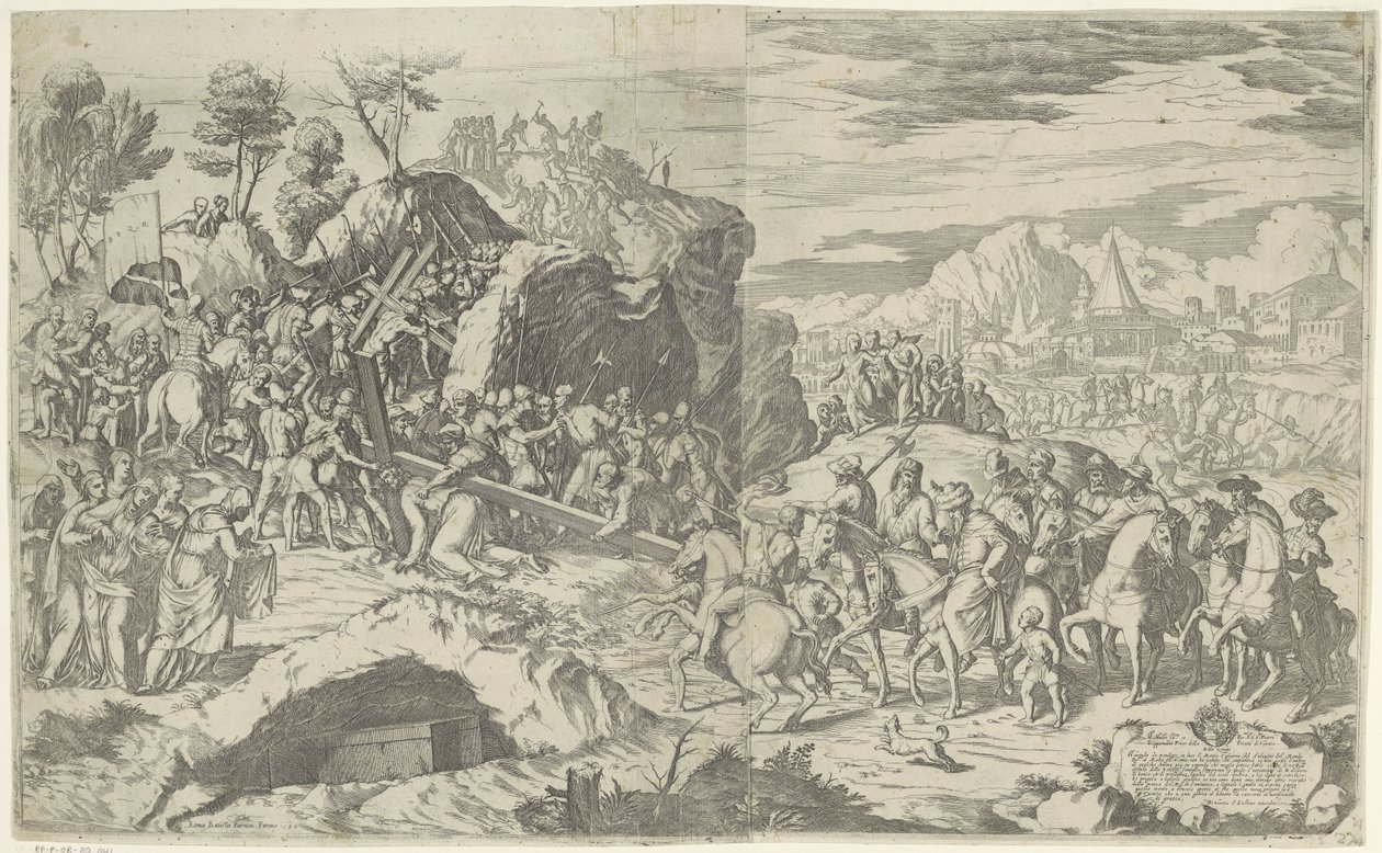 Cristo sucumbe al peso de la cruz de Giovanni Battista Fontana