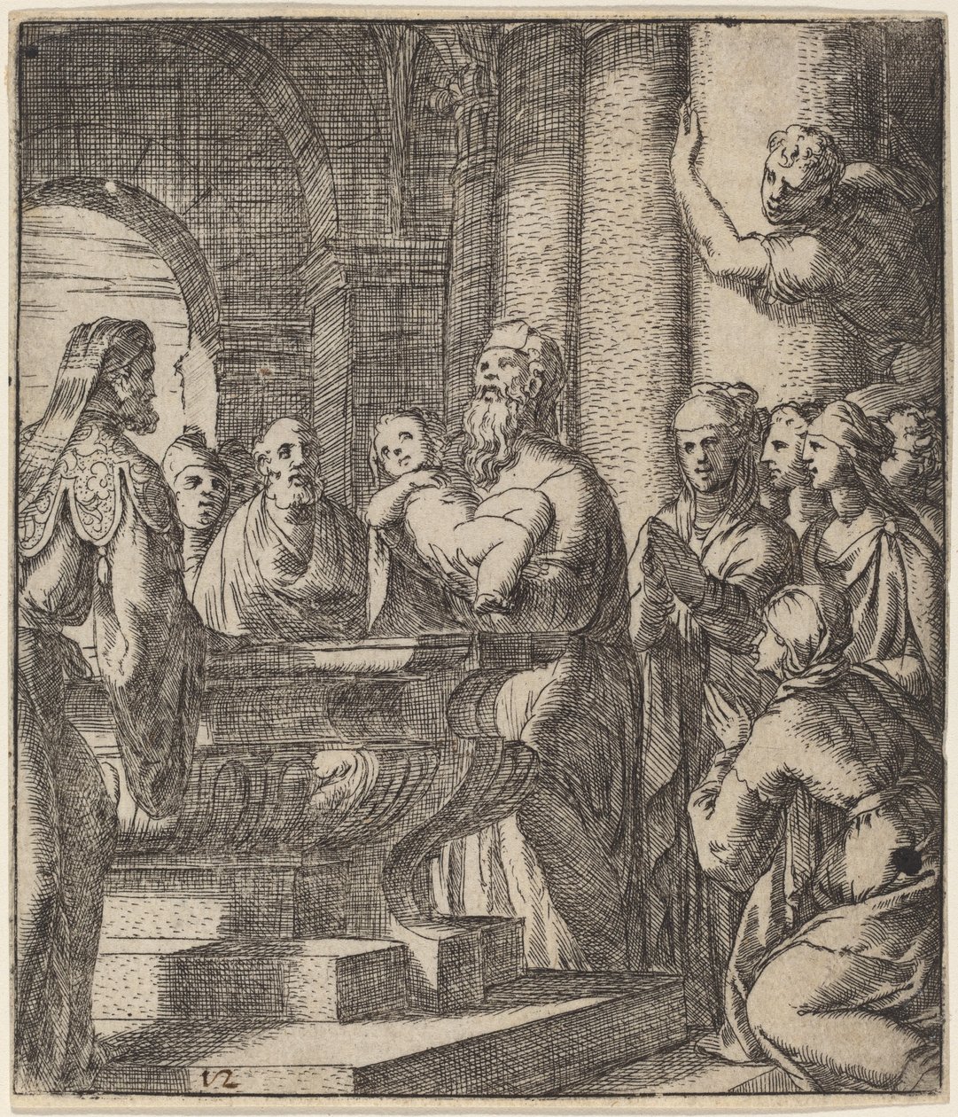 El bautismo de Cristo de Giovanni Battista Fontana