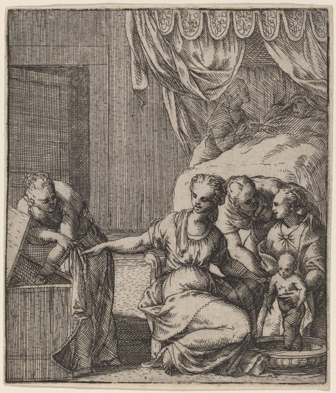 El nacimiento de la Virgen de Giovanni Battista Fontana