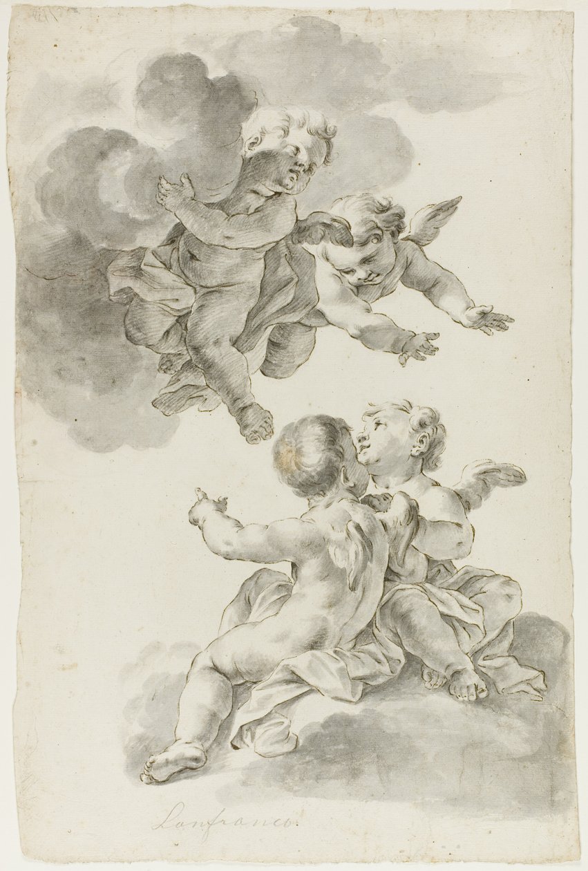 Cuatro putti de Giovanni Battista Gaulli