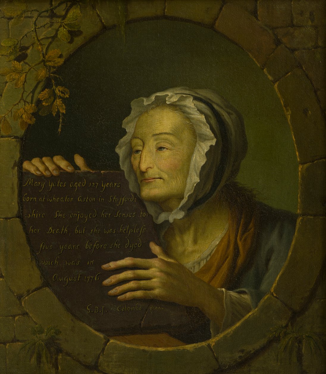 Retrato de Mary Yates (1649-1776) (óleo sobre lienzo) de Giovanni Battista Innocenzo Colombo