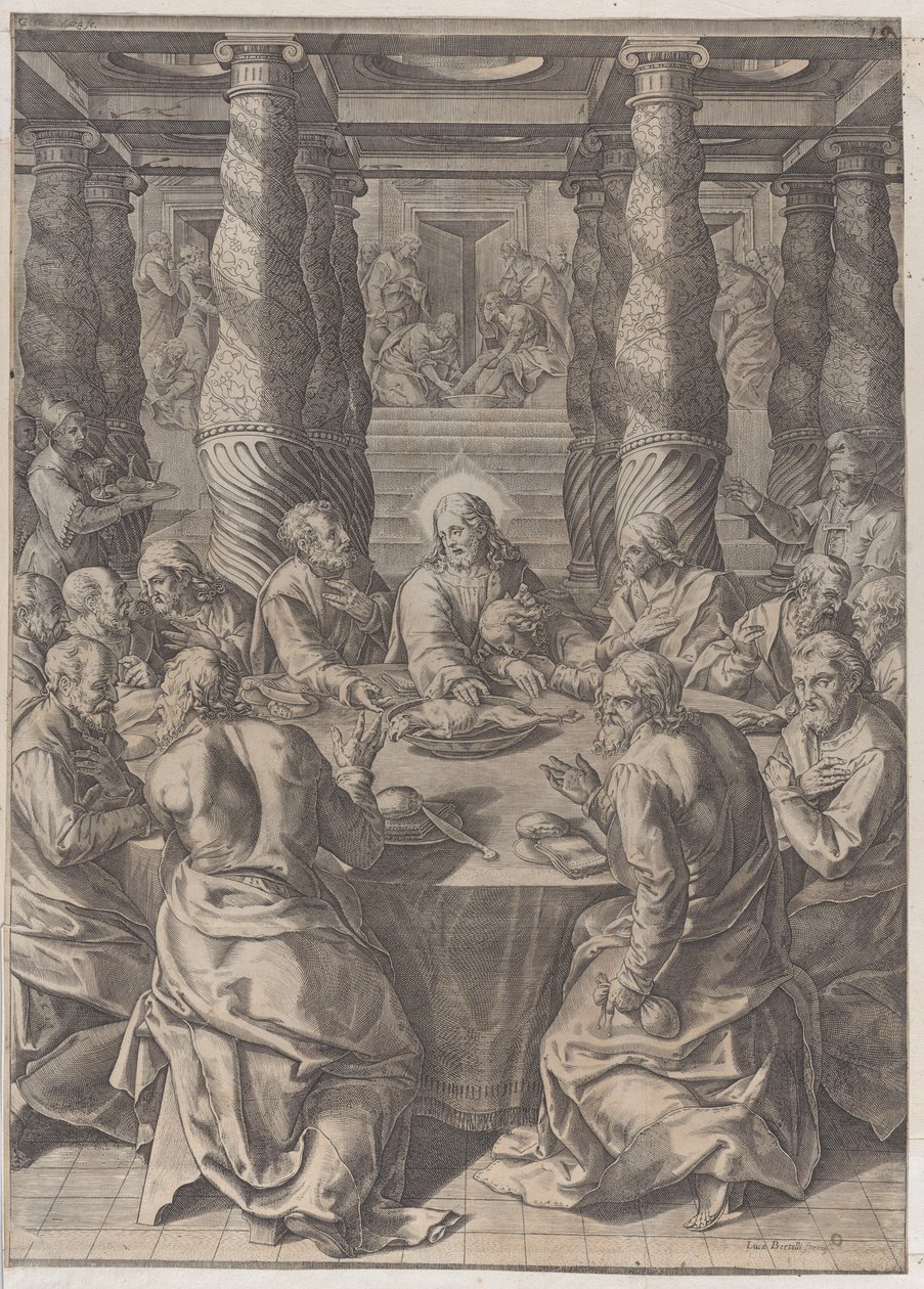 La Última Cena, ca. 1580 de Giovanni Battista Mazza