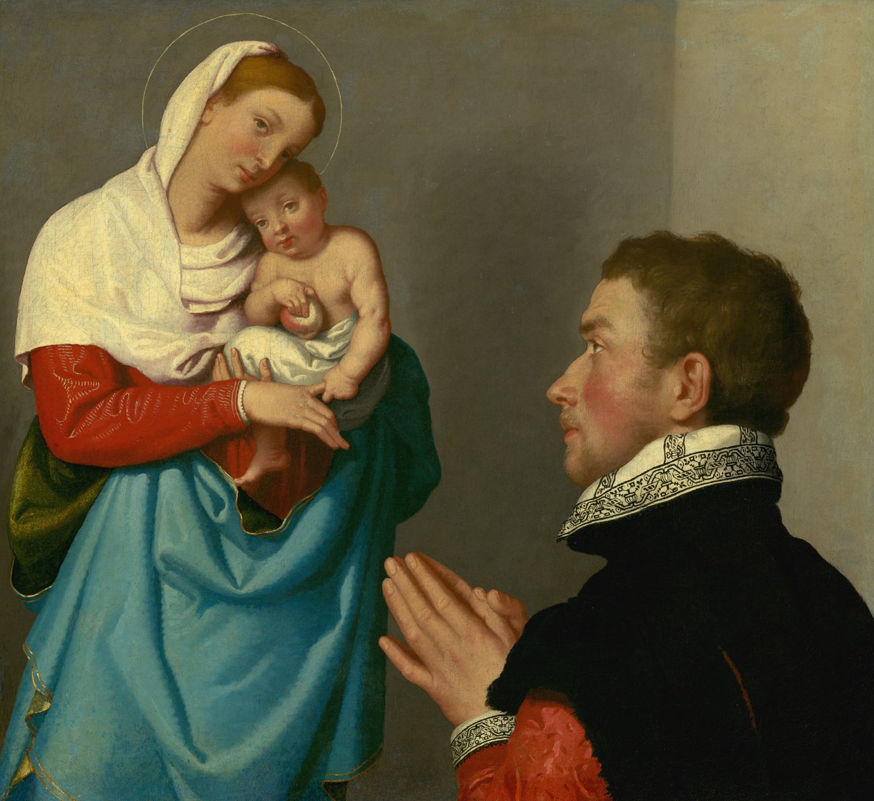 Un Caballero en Adoración ante la Madonna de Giovanni Battista Moroni