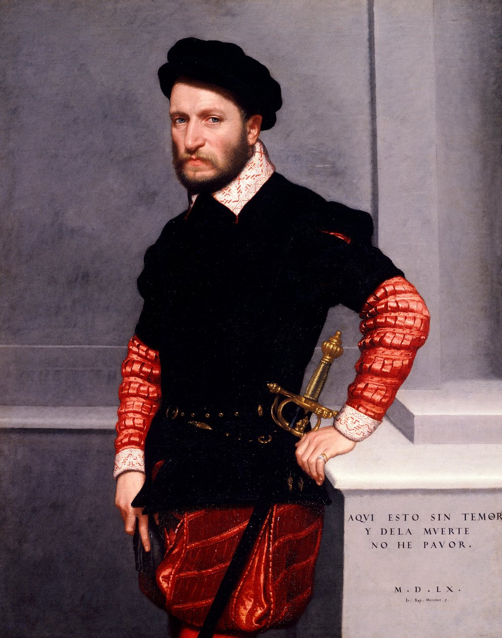 Retrato de Don Gabriel de la Cueva y Girón, duque de Alburquerque, por Giovanni Battista Moroni (hacia 1525-1578), óleo sobre lienzo de Giovanni Battista Moroni