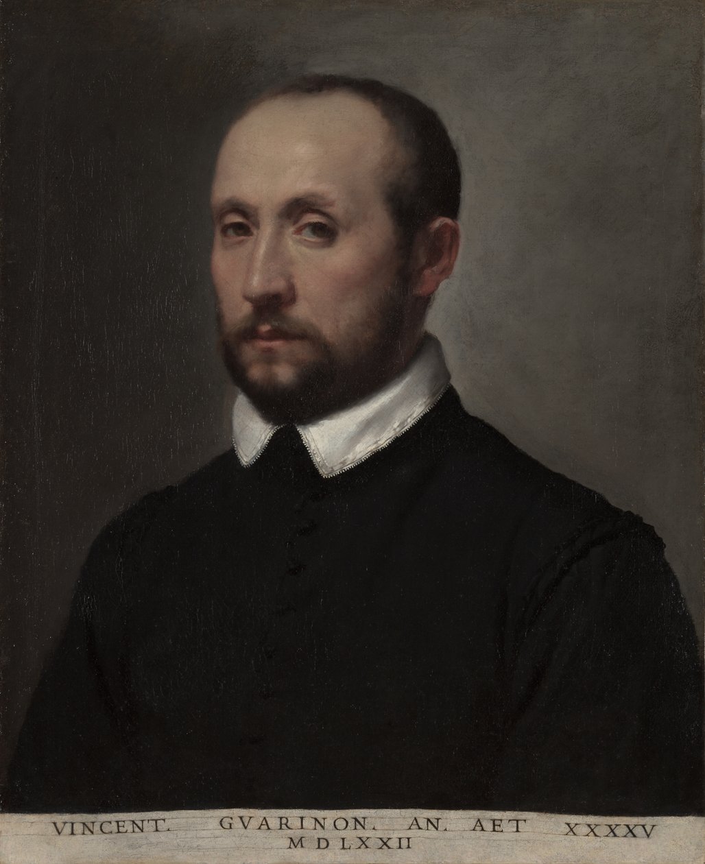 Retrato de Vincenzo Guarignoni, c.1572 (óleo sobre lienzo) de Giovanni Battista Moroni