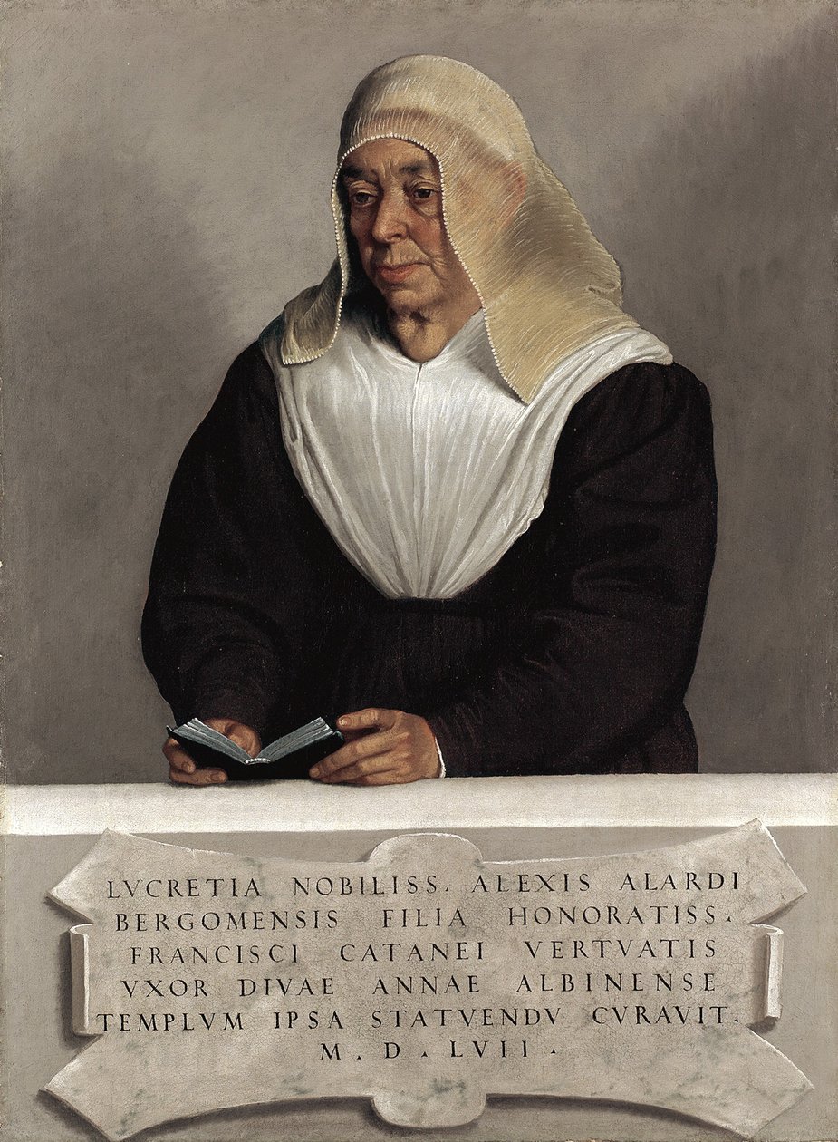 La abadesa Lucrezia Vertova Agliardi, c.1557 de Giovanni Battista Moroni