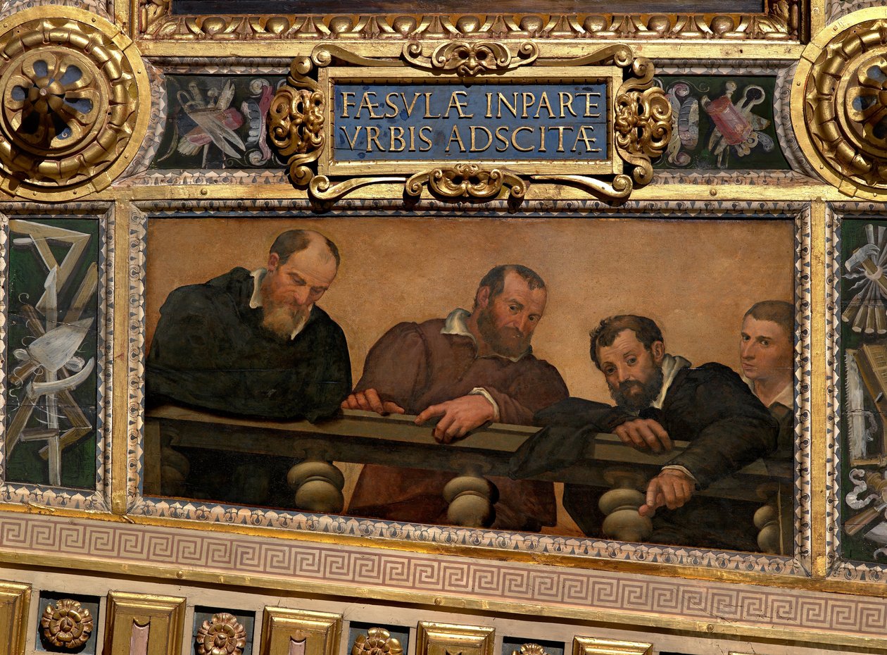 Retratos de los colaboradores de Vasari de Giovanni Battista Naldini