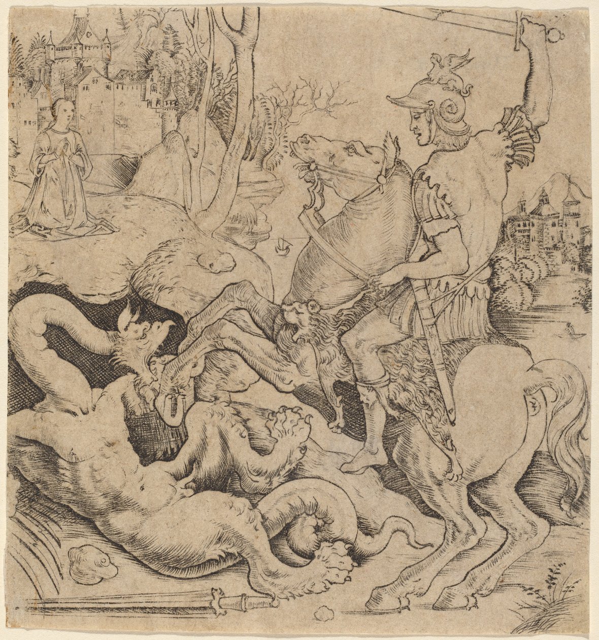 San Jorge y el dragón de Giovanni Battista Palumba