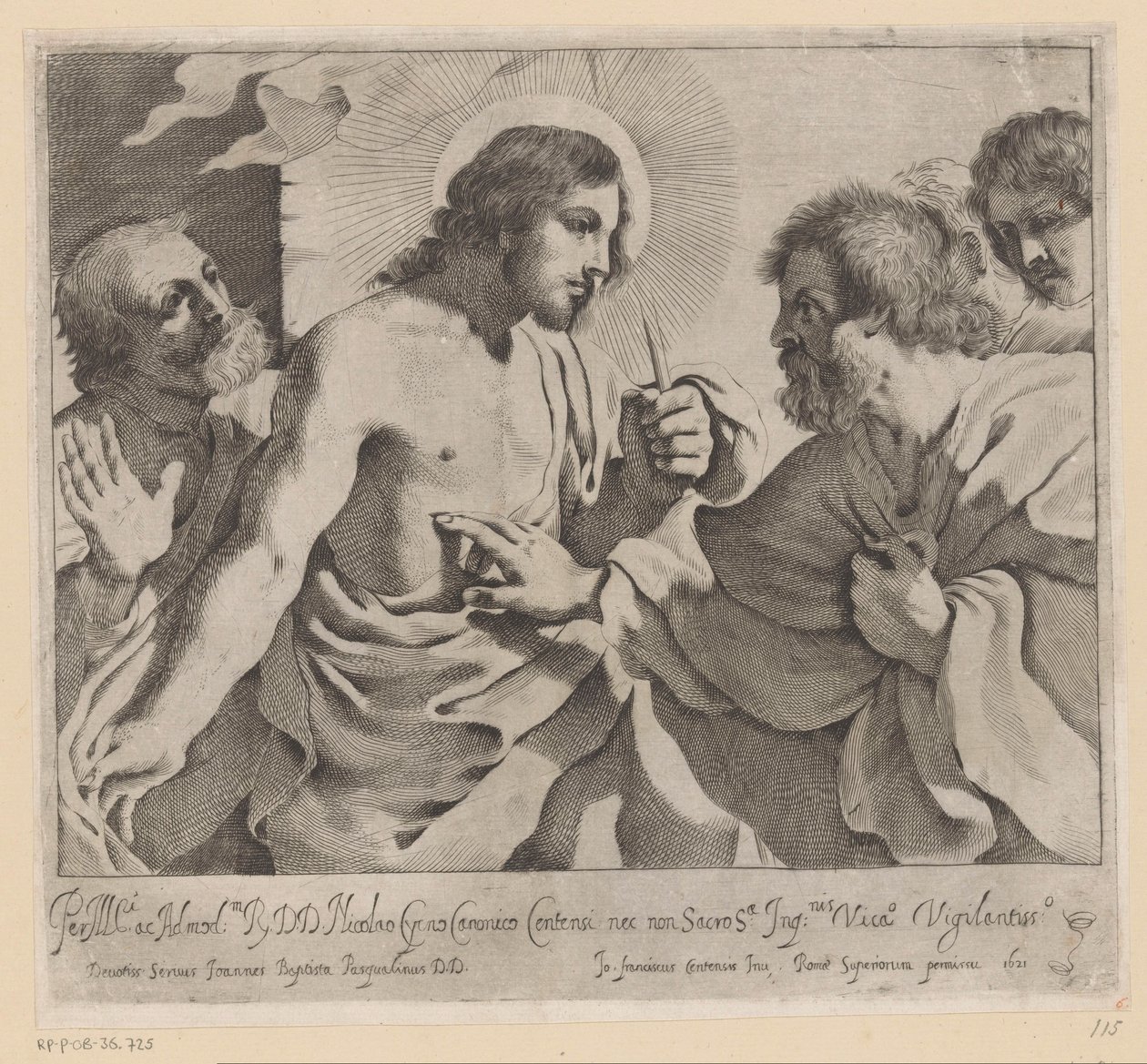 Incredulidad de Tomás de Giovanni Battista Pasqualini