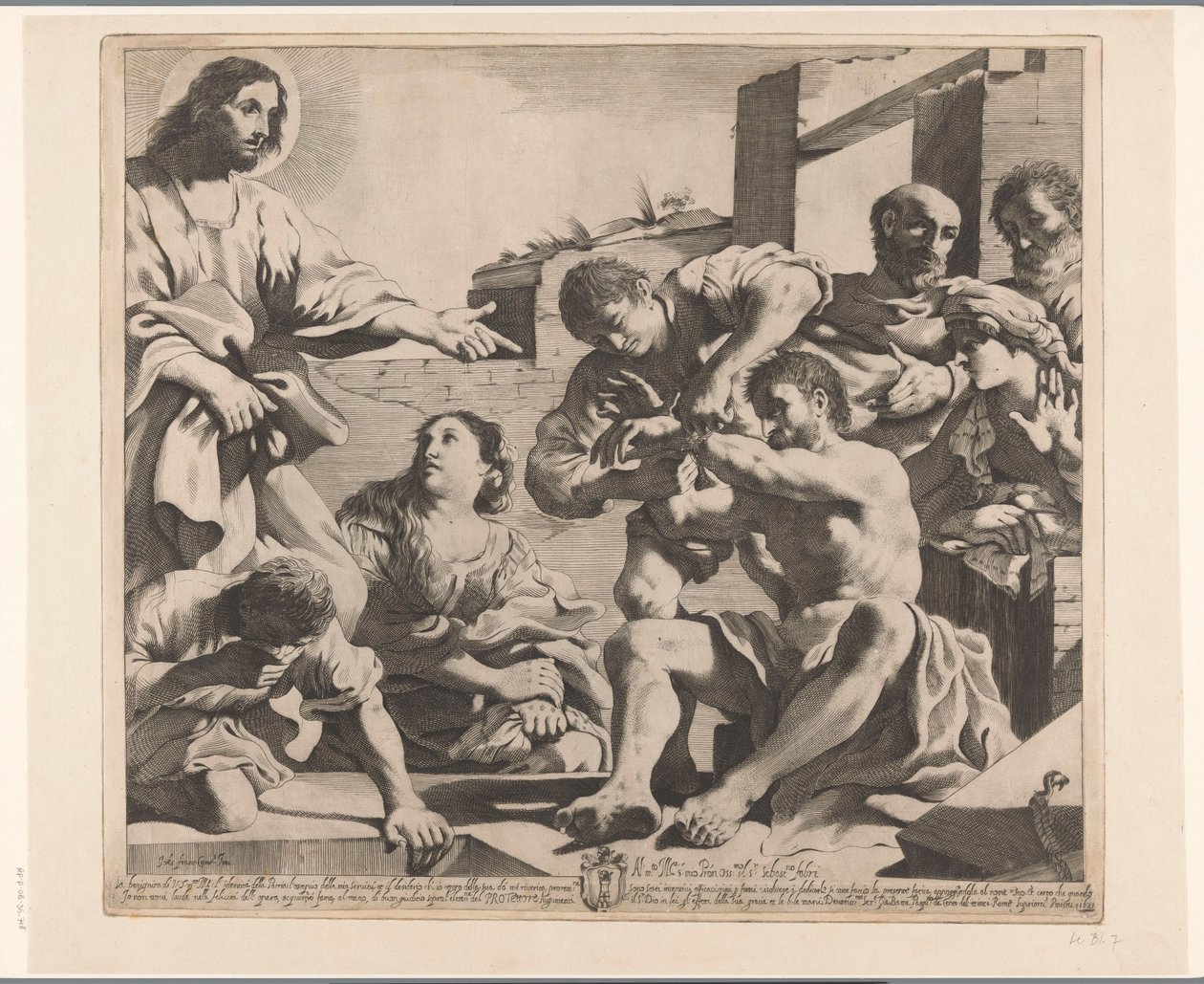 Resurrección de Lázaro de Giovanni Battista Pasqualini