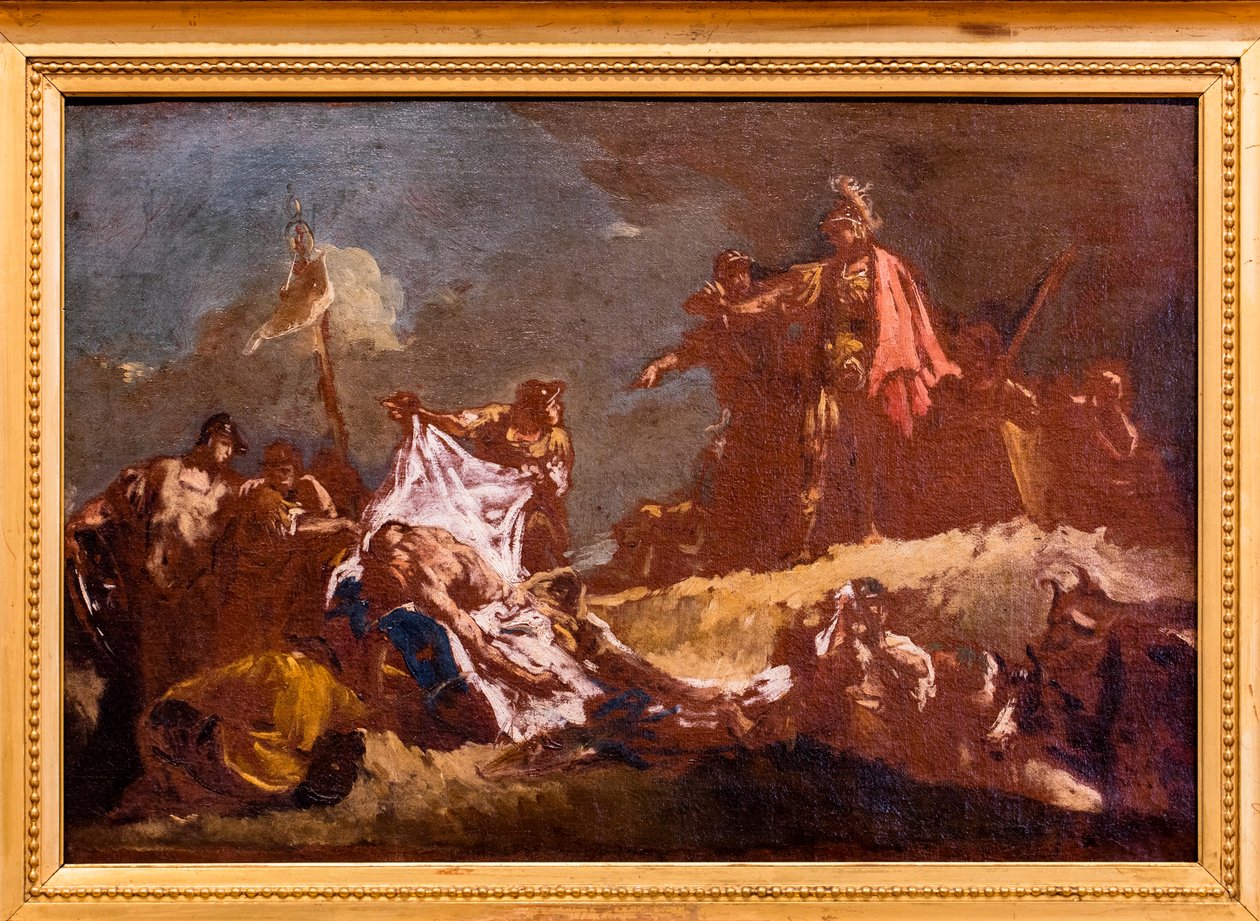 Alejandro y el cadáver de Darío de Giovanni Battista Piazzetta