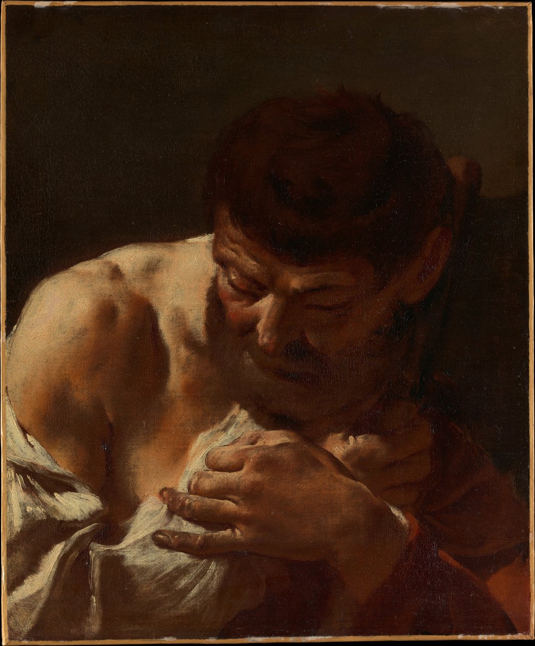 Busto de un hombre (¿San Matías) de Giovanni Battista Piazzetta