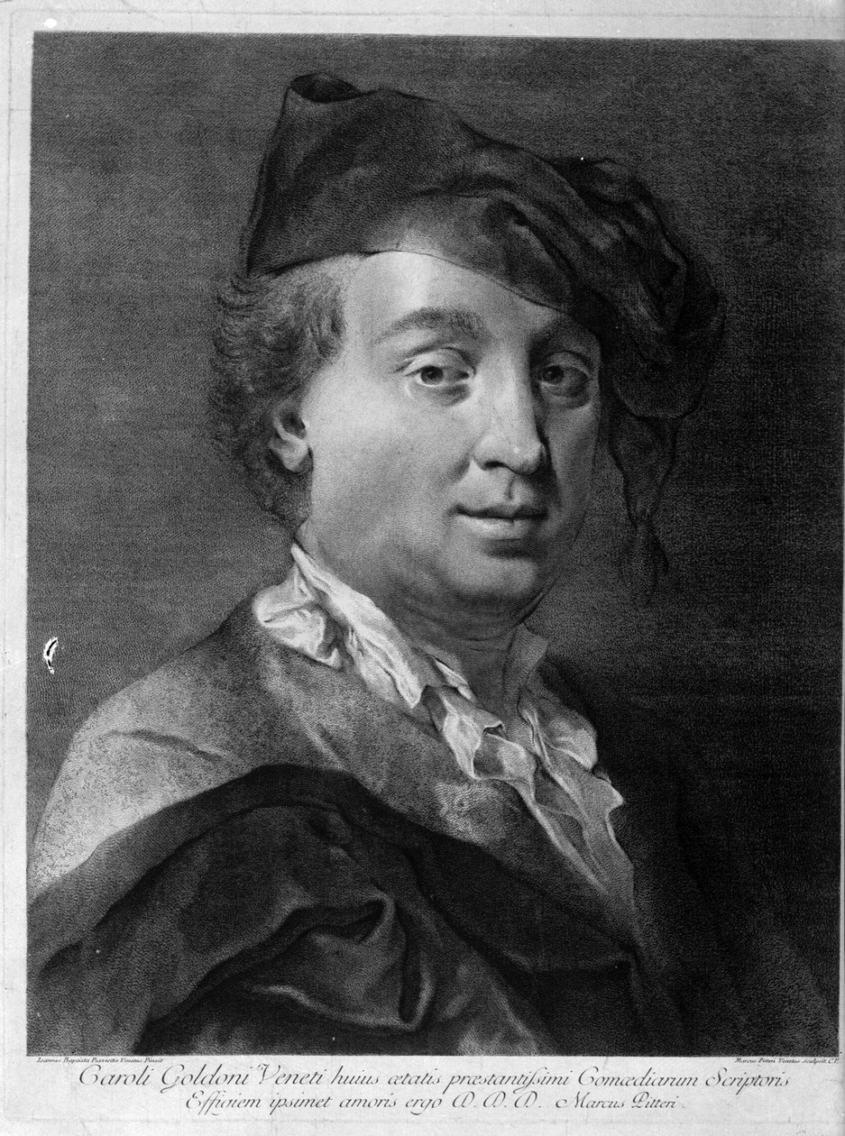 Carlo Goldoni 1707-1793, mediados del siglo XVIII de Giovanni Battista Piazzetta