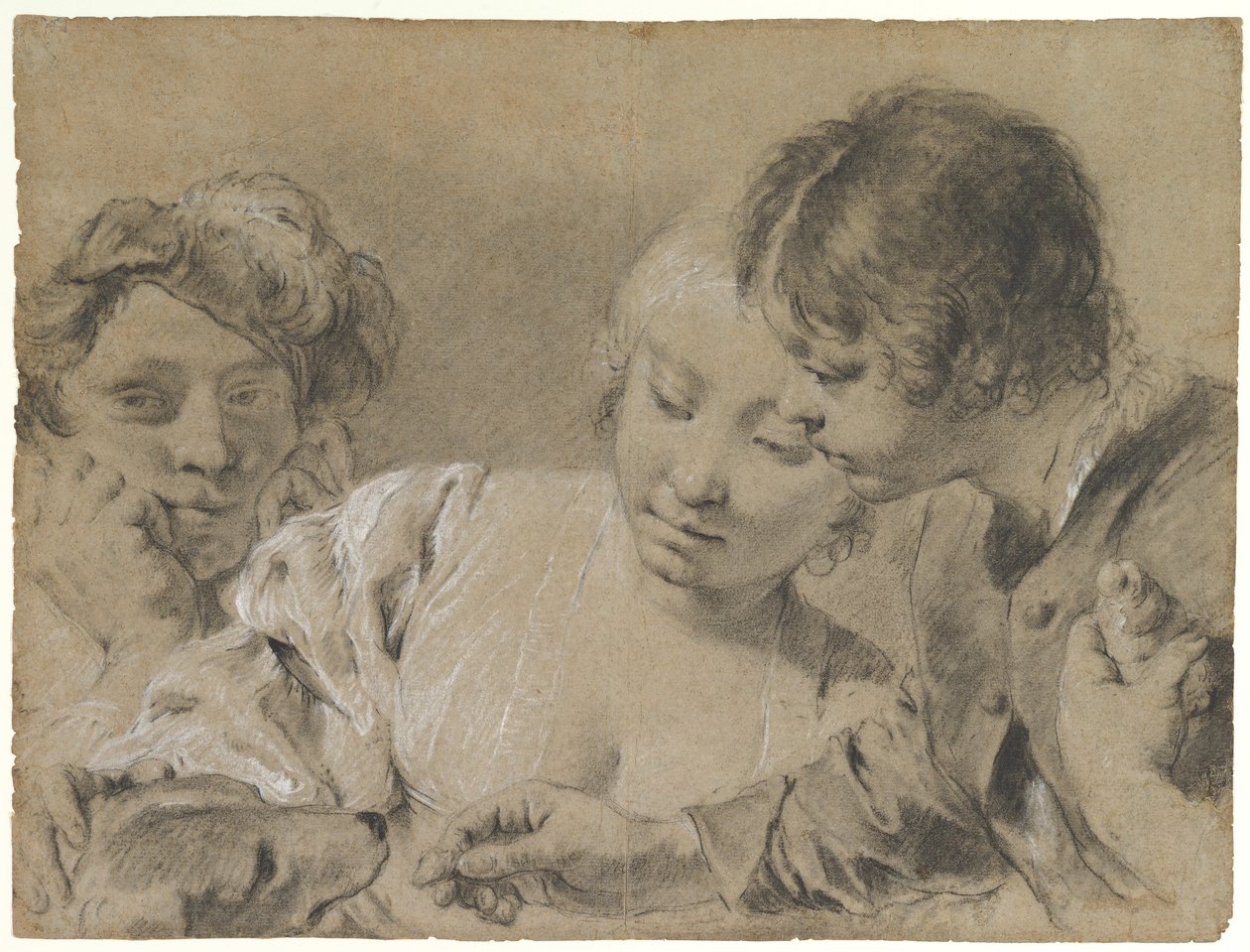 Alimentando al perro de Giovanni Battista Piazzetta
